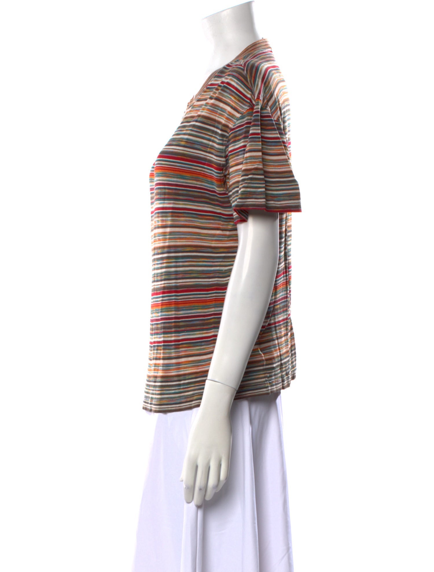Missoni Sport Striped Crew Neck T-Shirt