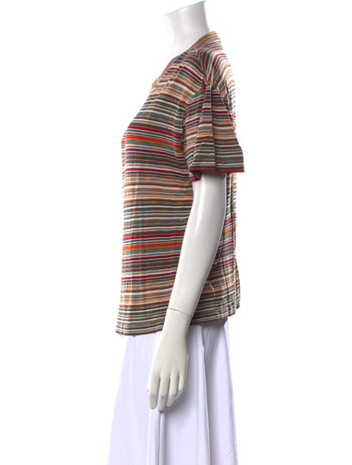 Missoni Sport Striped Crew Neck T-Shirt