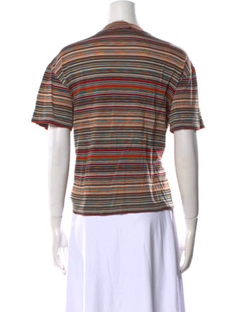 Missoni Sport Striped Crew Neck T-Shirt