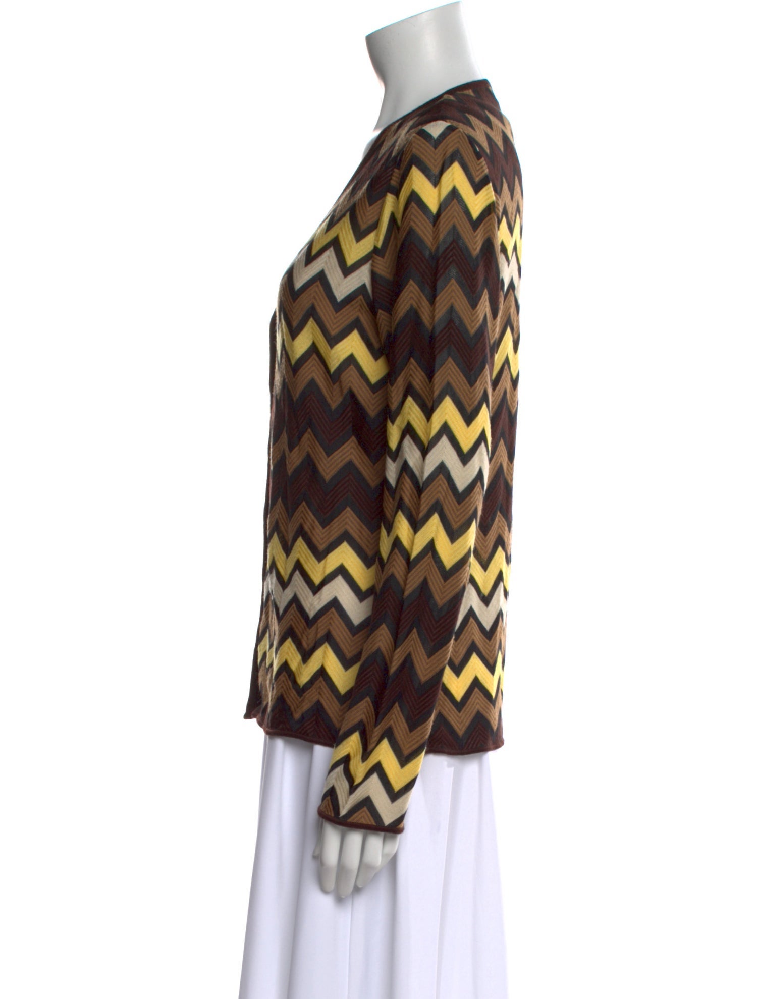 Missoni Sport Printed V-Neck Sweater