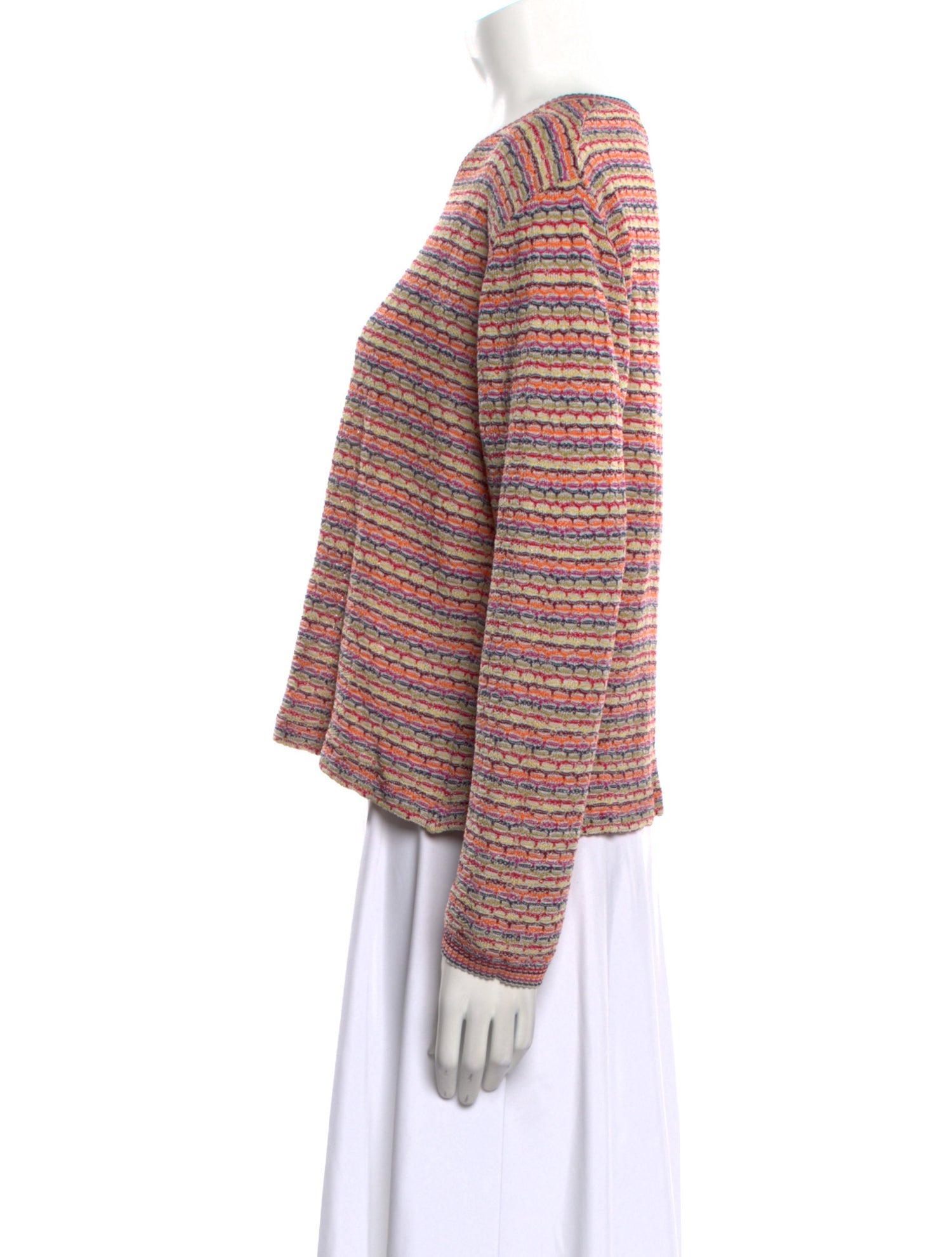 Missoni Sport Striped V-Neck Sweater