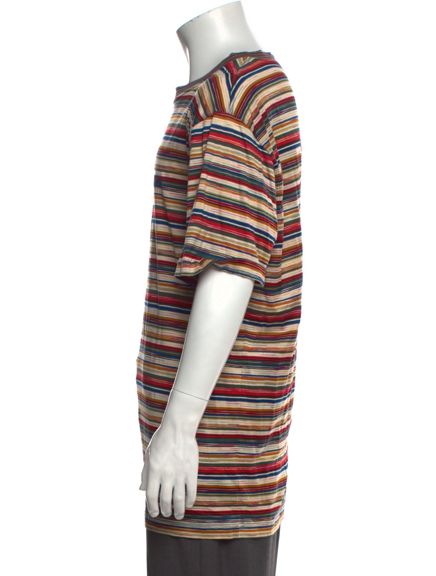 Missoni Sport Striped Crew Neck T-Shirt