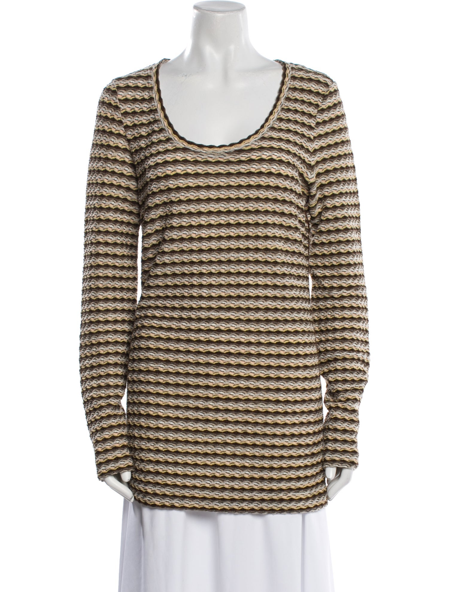Missoni Sport Striped Scoop Neck Tunic