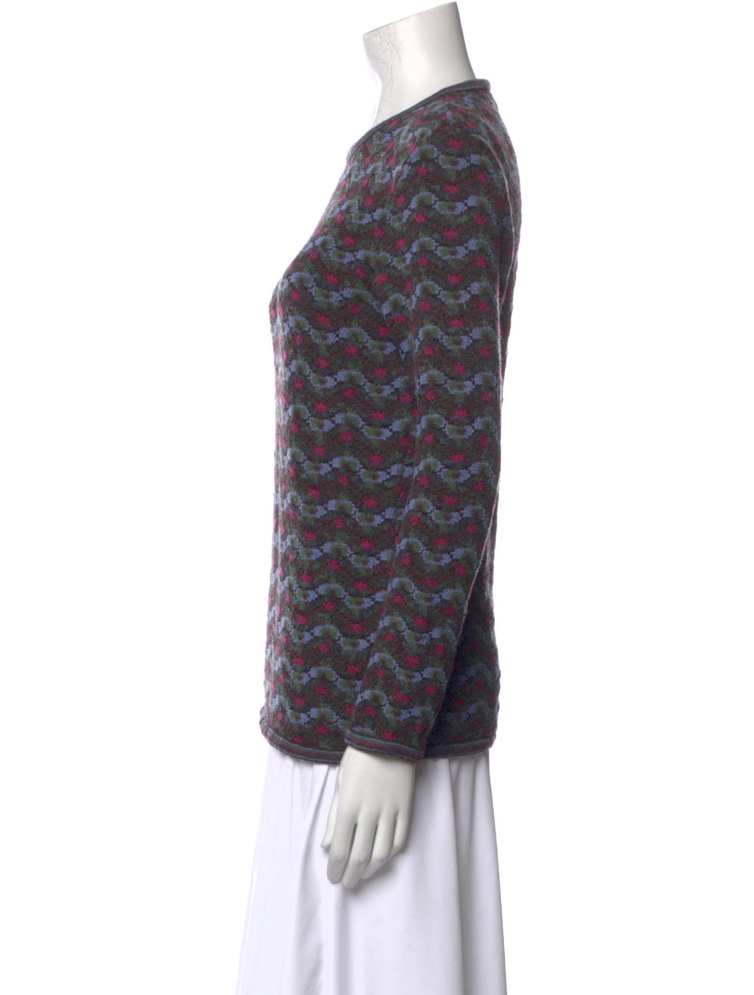 Missoni Sport Printed Crew Neck Sweater