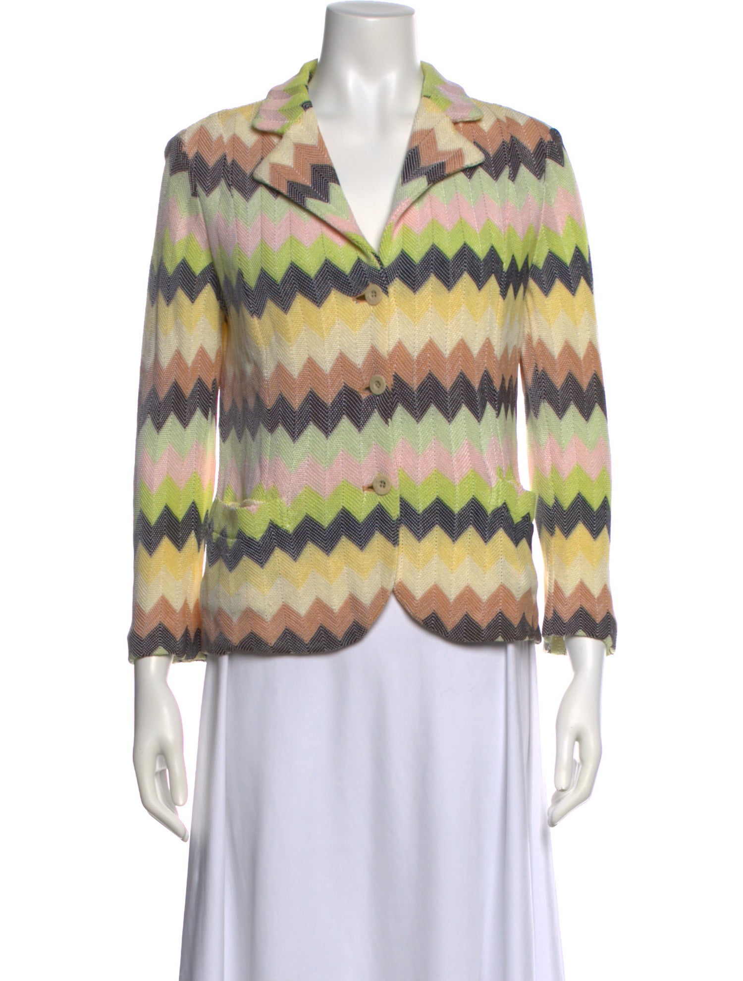 Missoni Sport Striped V-Neck Sweater