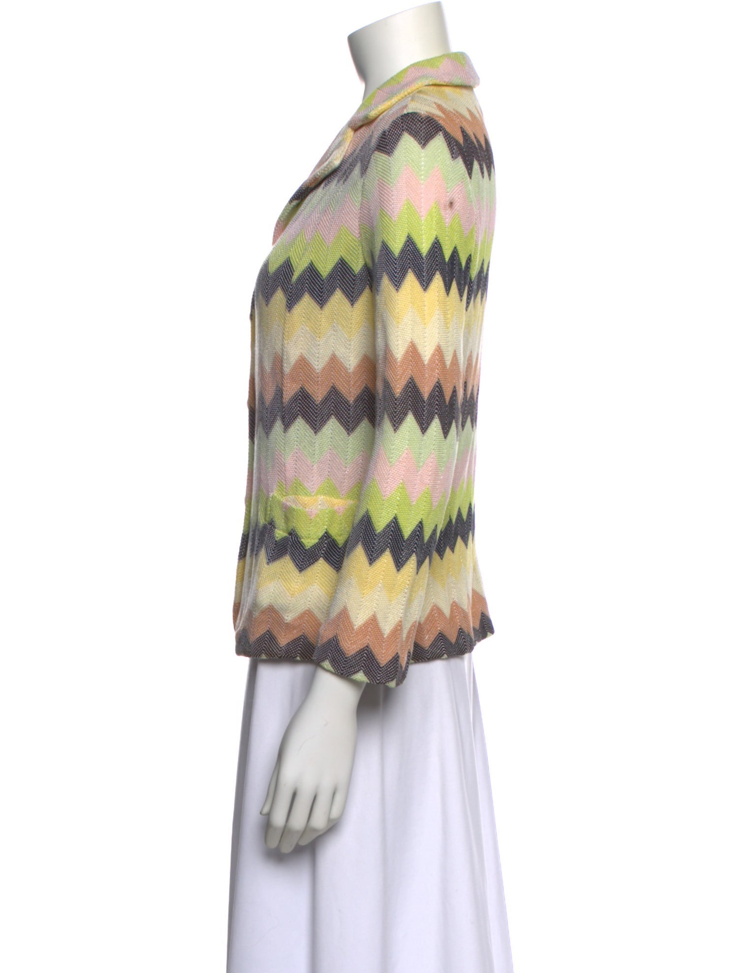 Missoni Sport Striped V-Neck Sweater