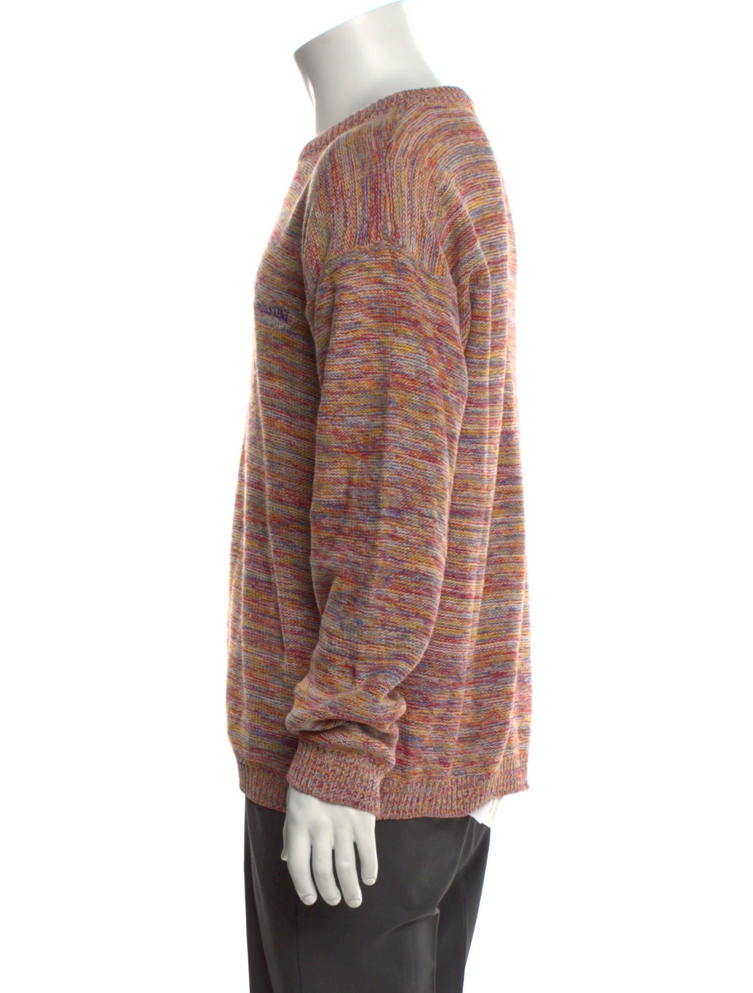 Missoni Sport Striped Crew Neck Pullover
