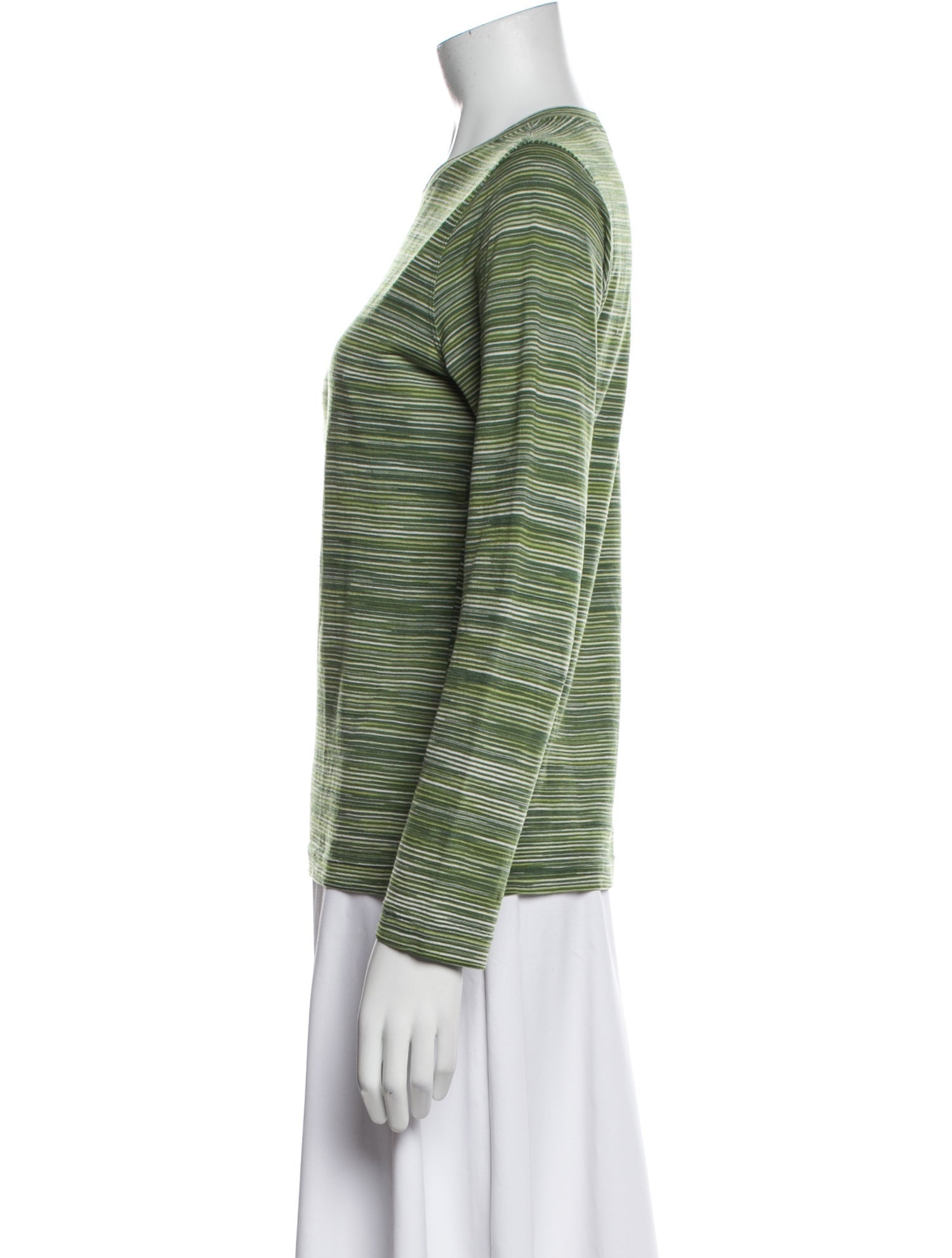 Missoni Sport Striped Crew Neck Sweatshirt