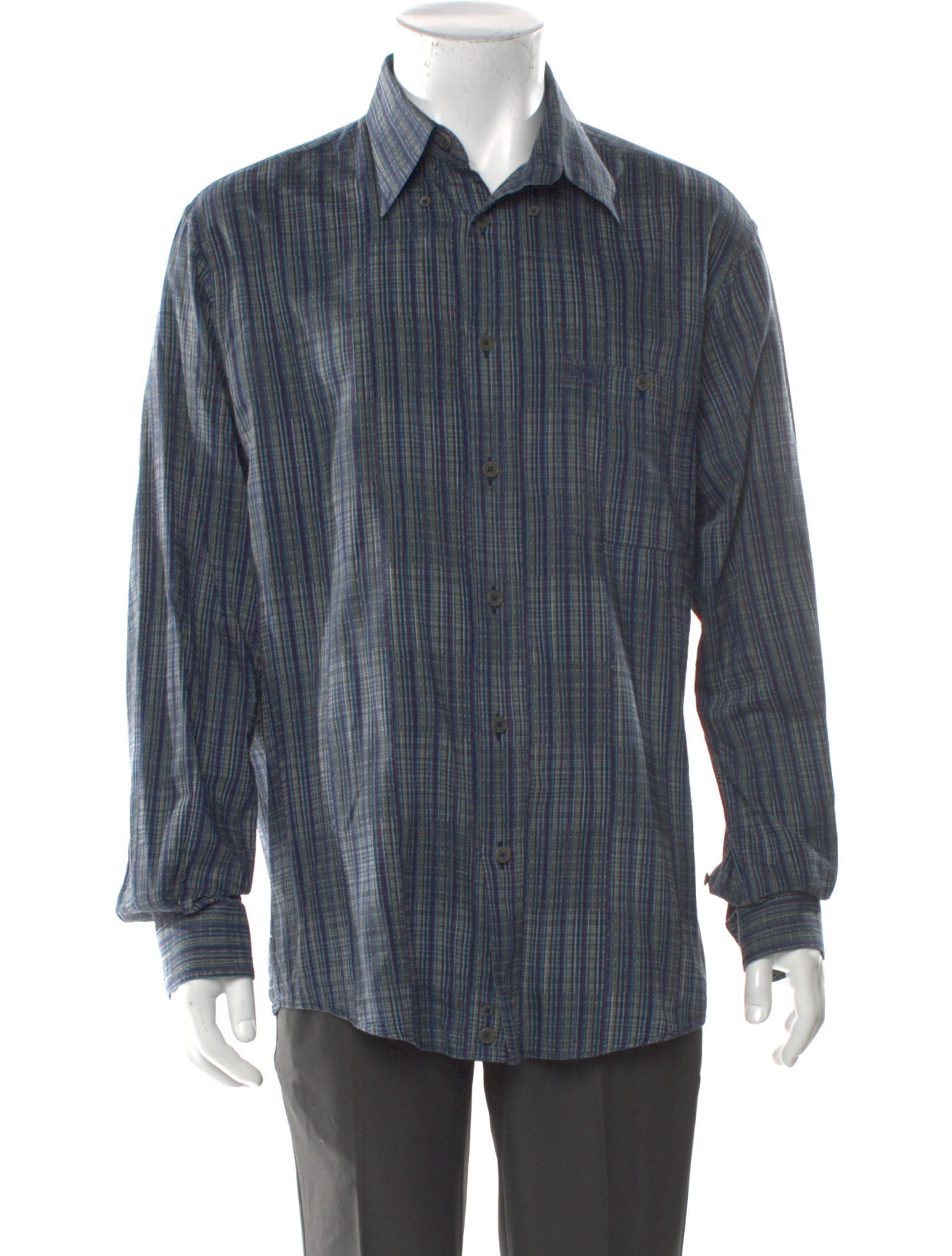 Missoni Sport Plaid Print Long Sleeve Shirt