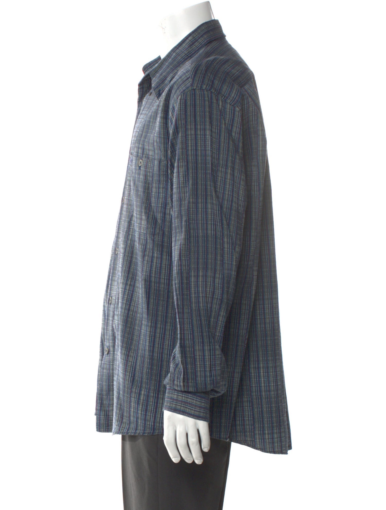 Missoni Sport Plaid Print Long Sleeve Shirt