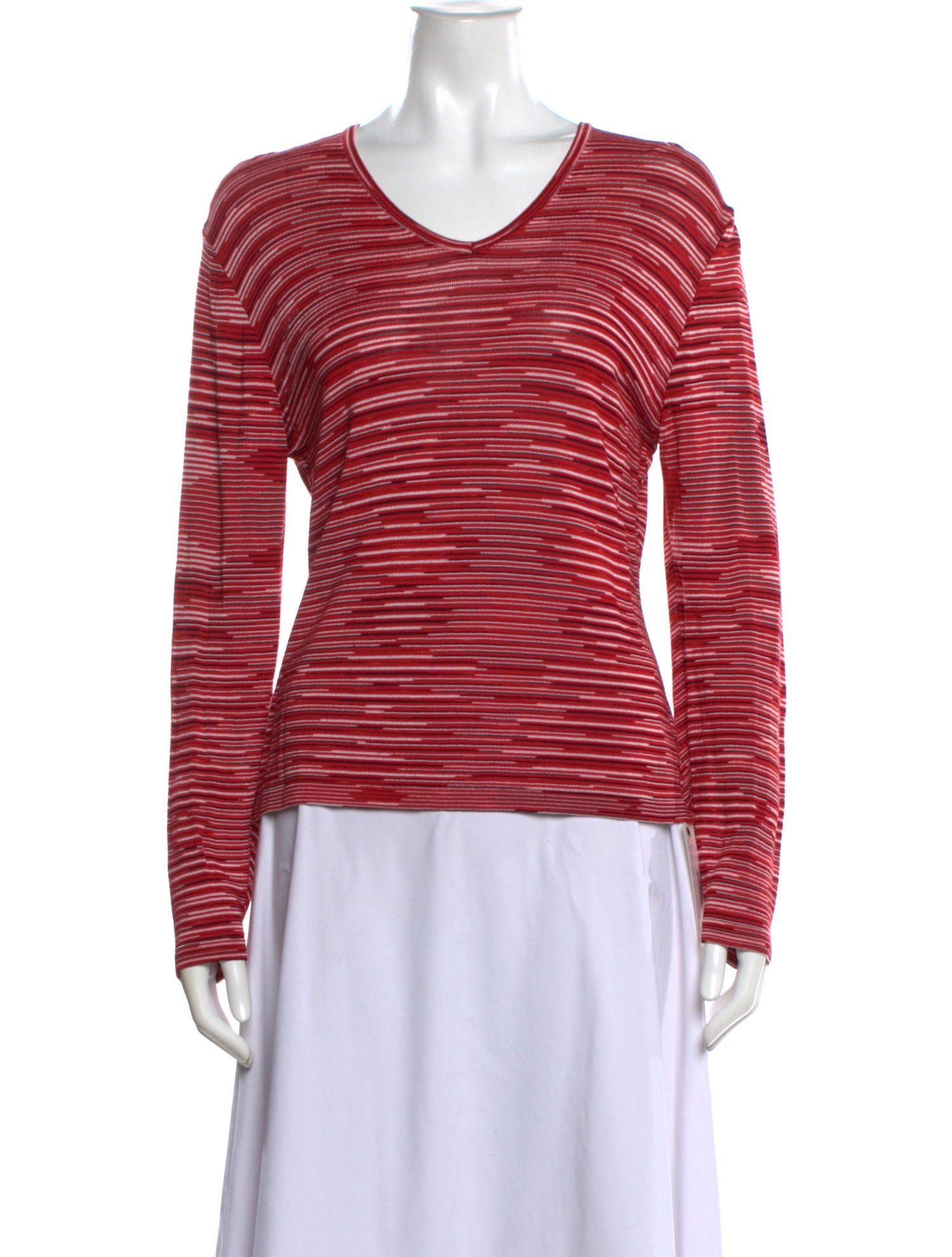 Missoni Sport Striped V-Neck Top