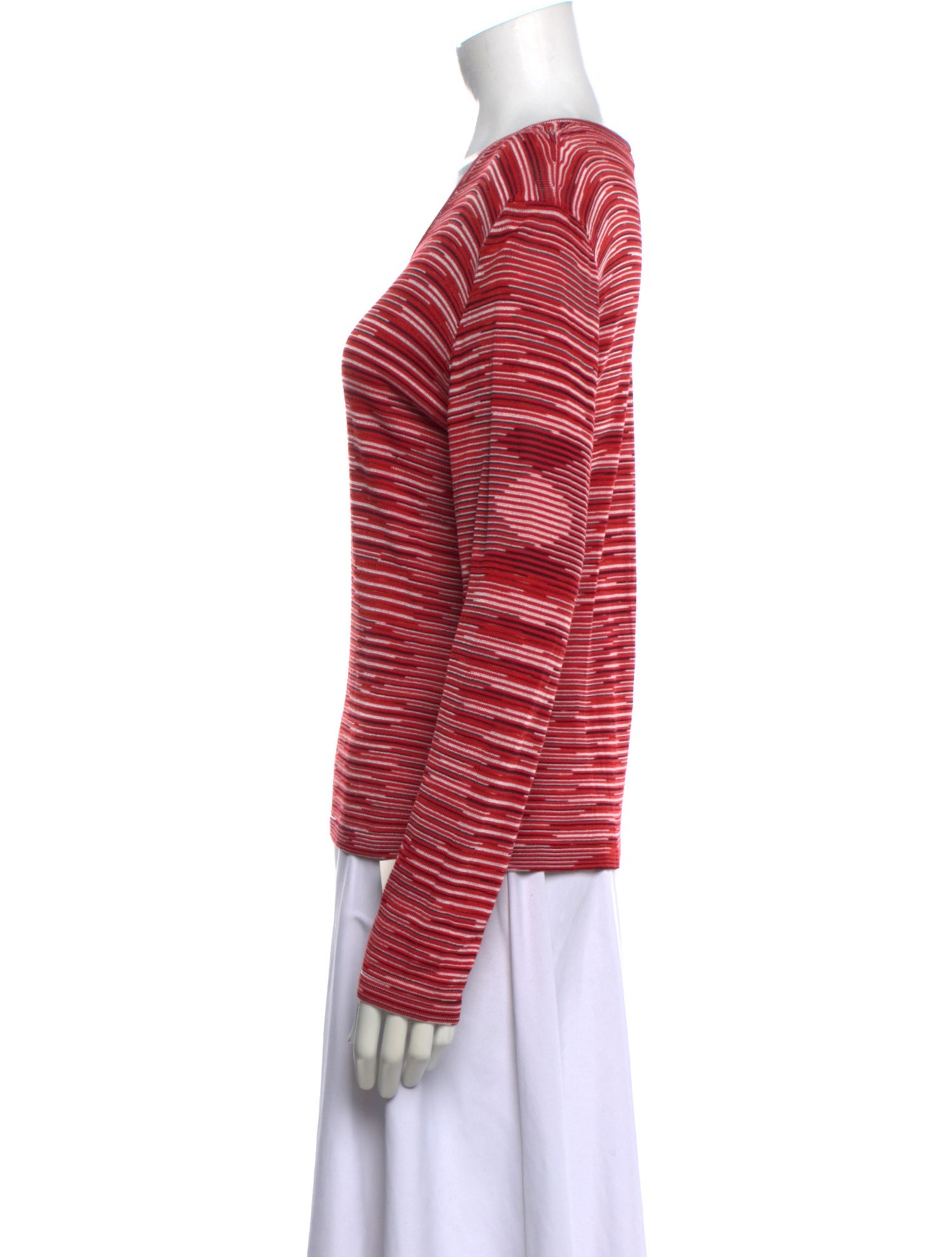 Missoni Sport Striped V-Neck Top