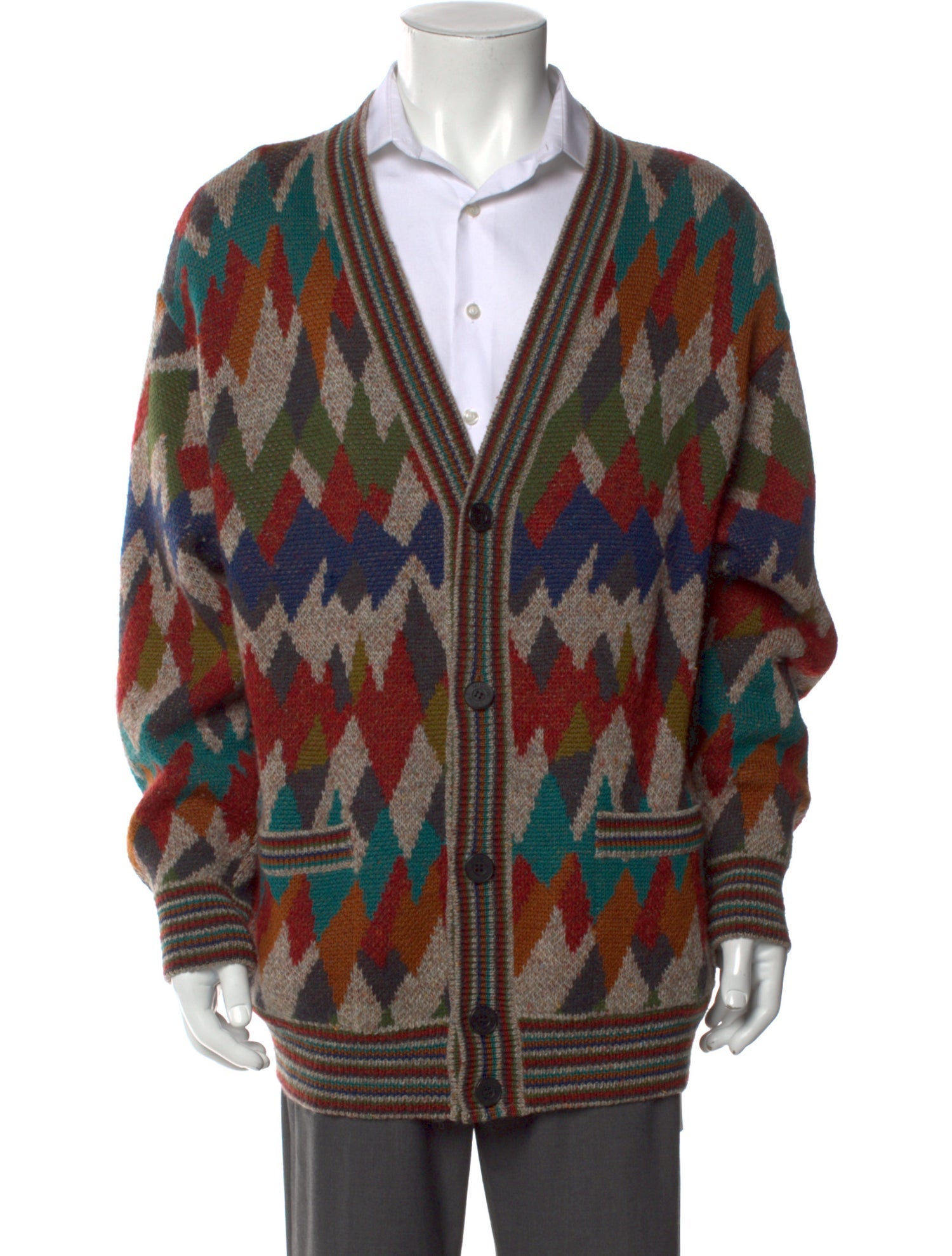 Missoni Sport Wool Printed Cardigan