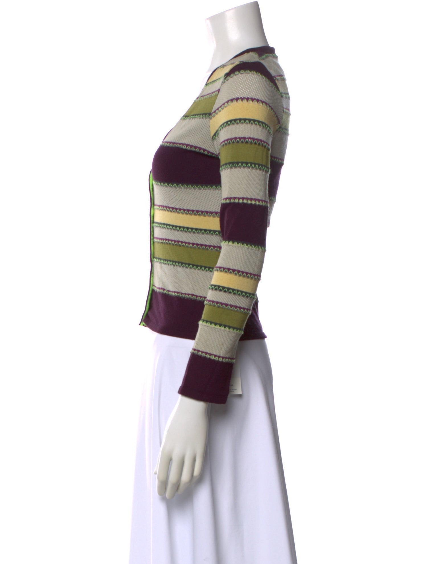 Missoni Sport Striped V-Neck Sweater