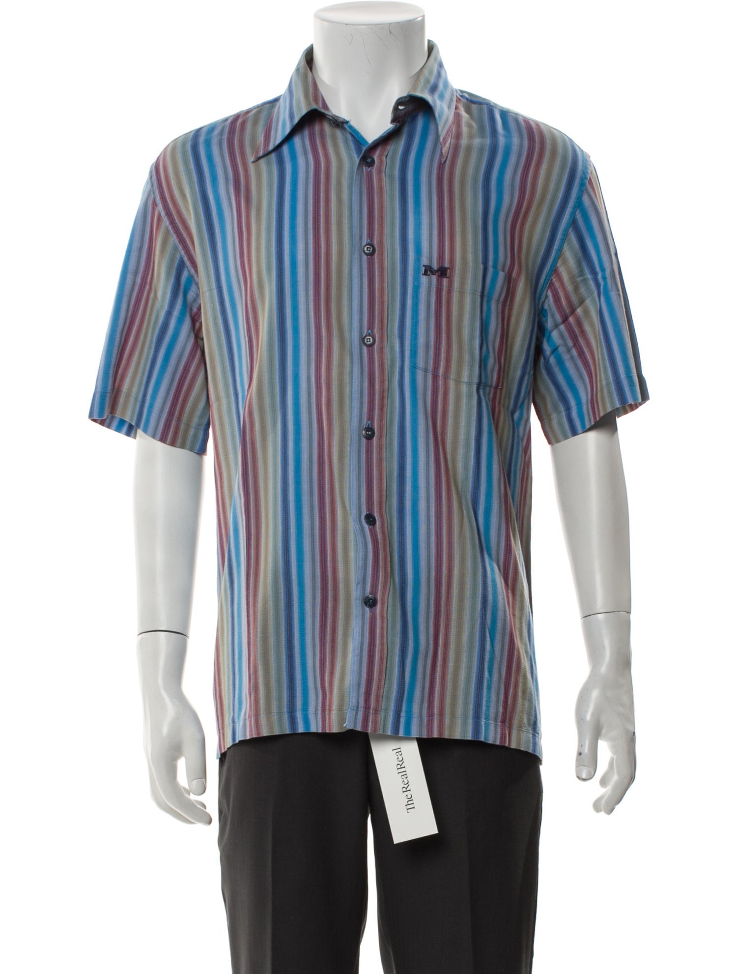 Missoni Sport Striped Short Sleeve Shirt