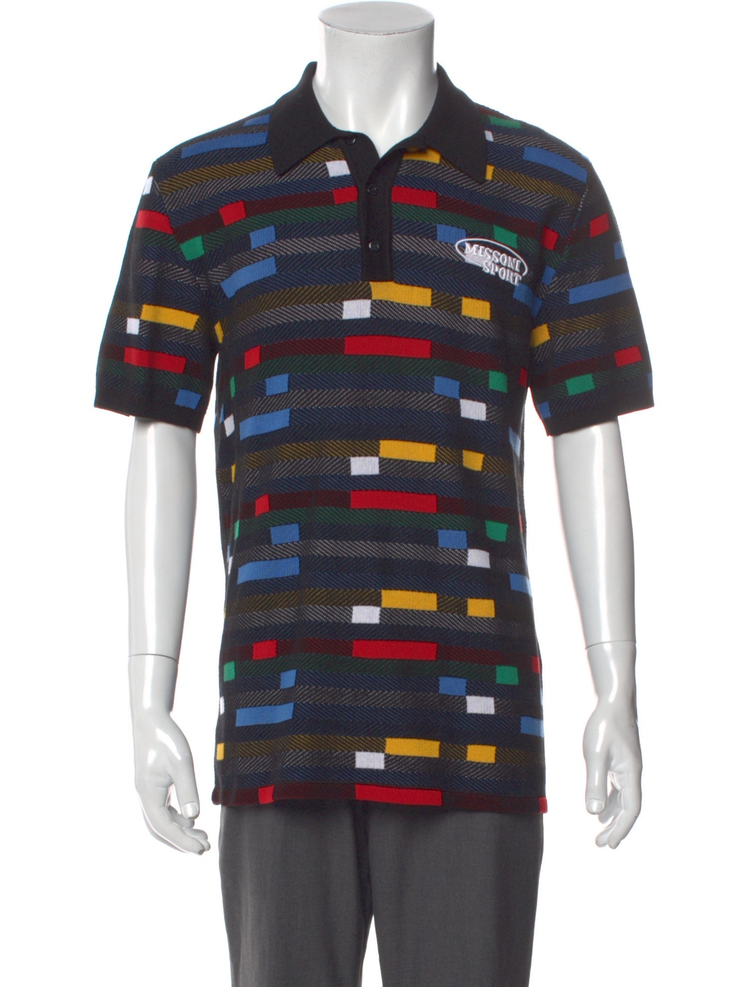 Missoni Sport Graphic Print Short Sleeve Shirt