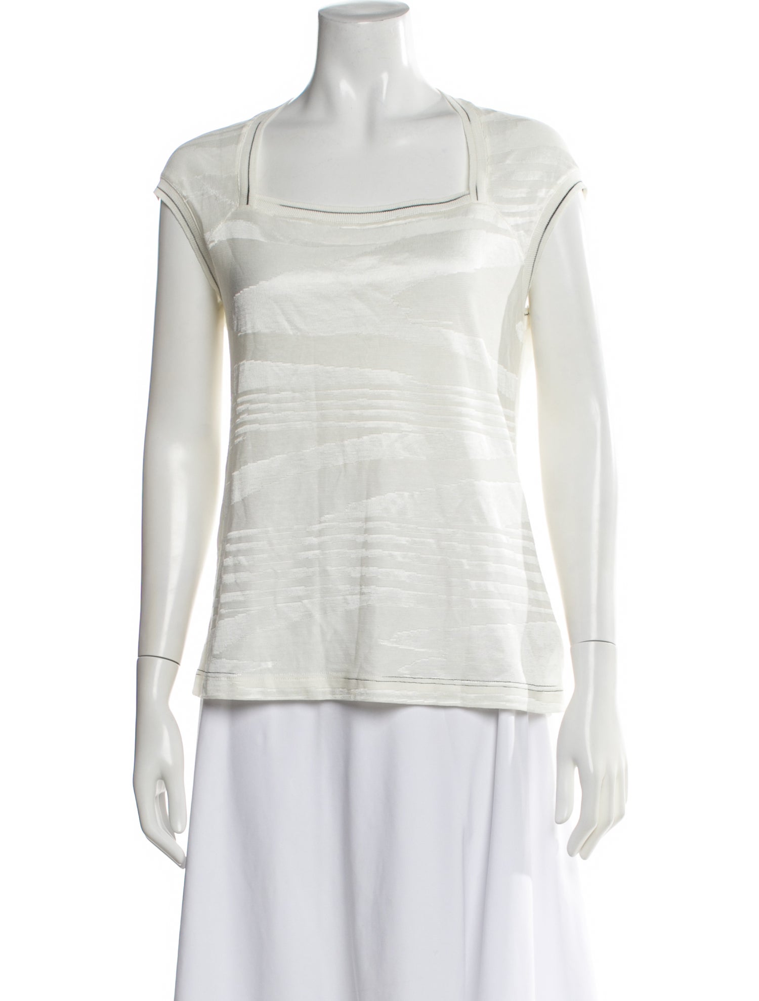 Missoni Sport Patterned Square Neckline Top