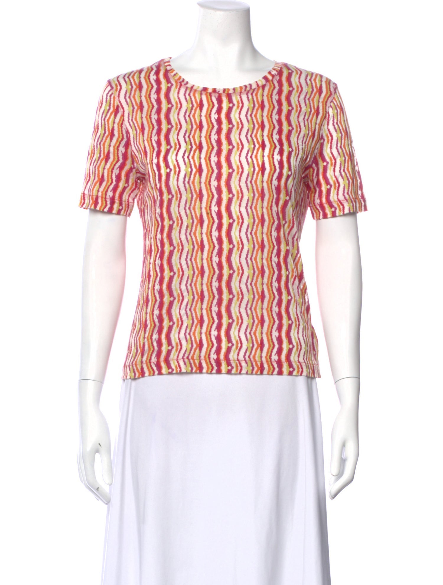 Missoni Sport Patterned Crew Neck T-Shirt