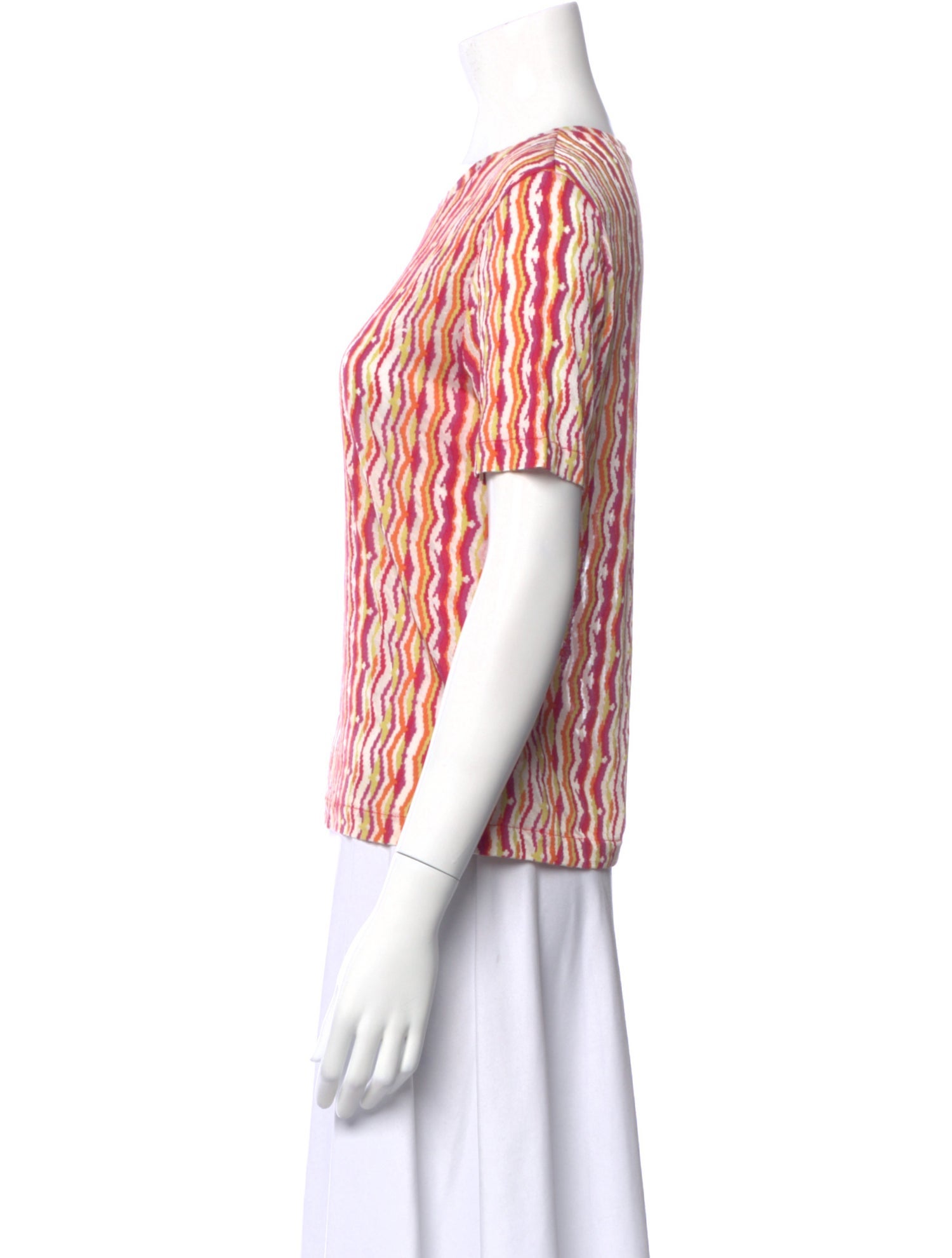 Missoni Sport Patterned Crew Neck T-Shirt