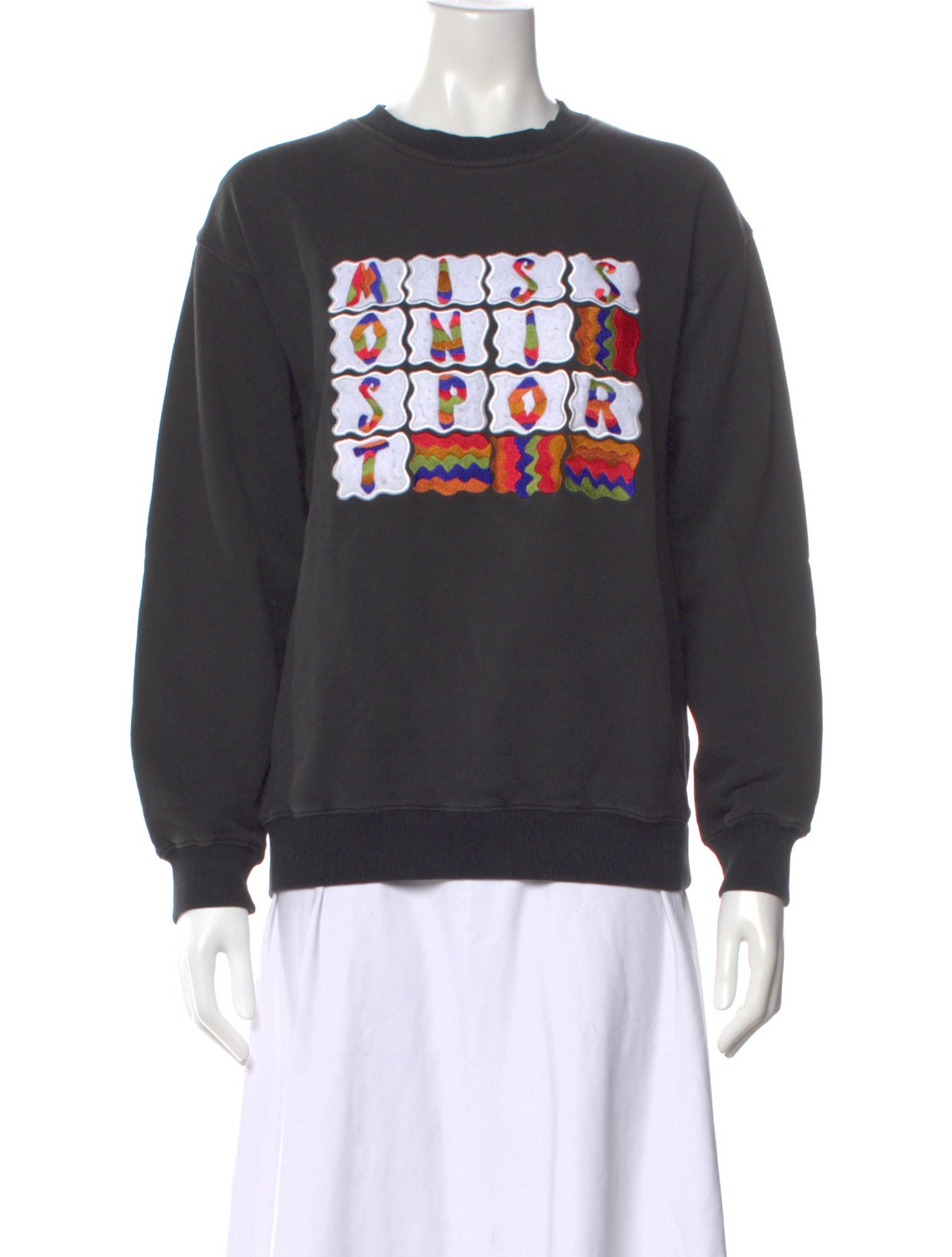 Missoni Sport Graphic Print Crew Neck Sweater