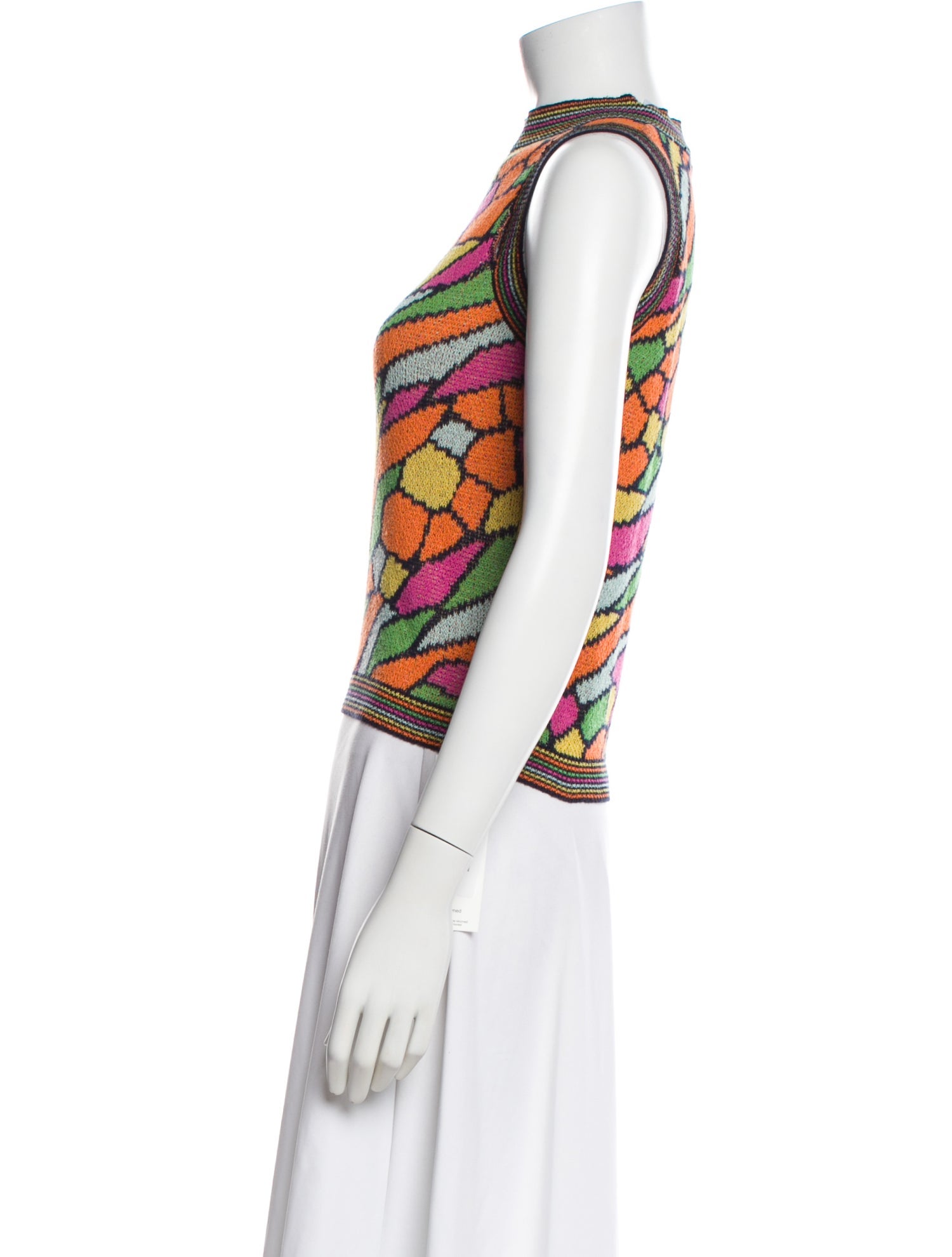 Missoni Sport Patterned Mock Neck Top