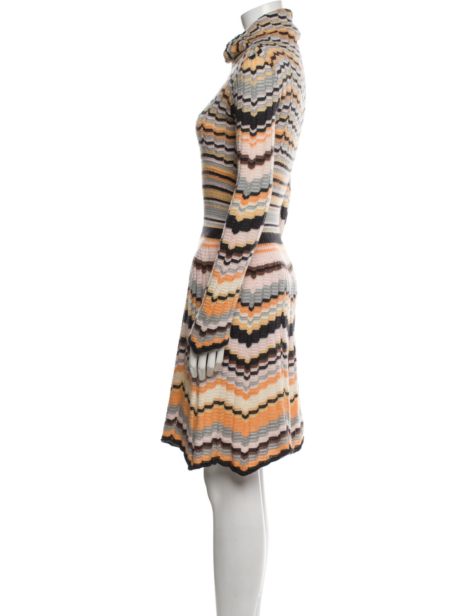 Missoni Sport Striped Knee-Length Dress