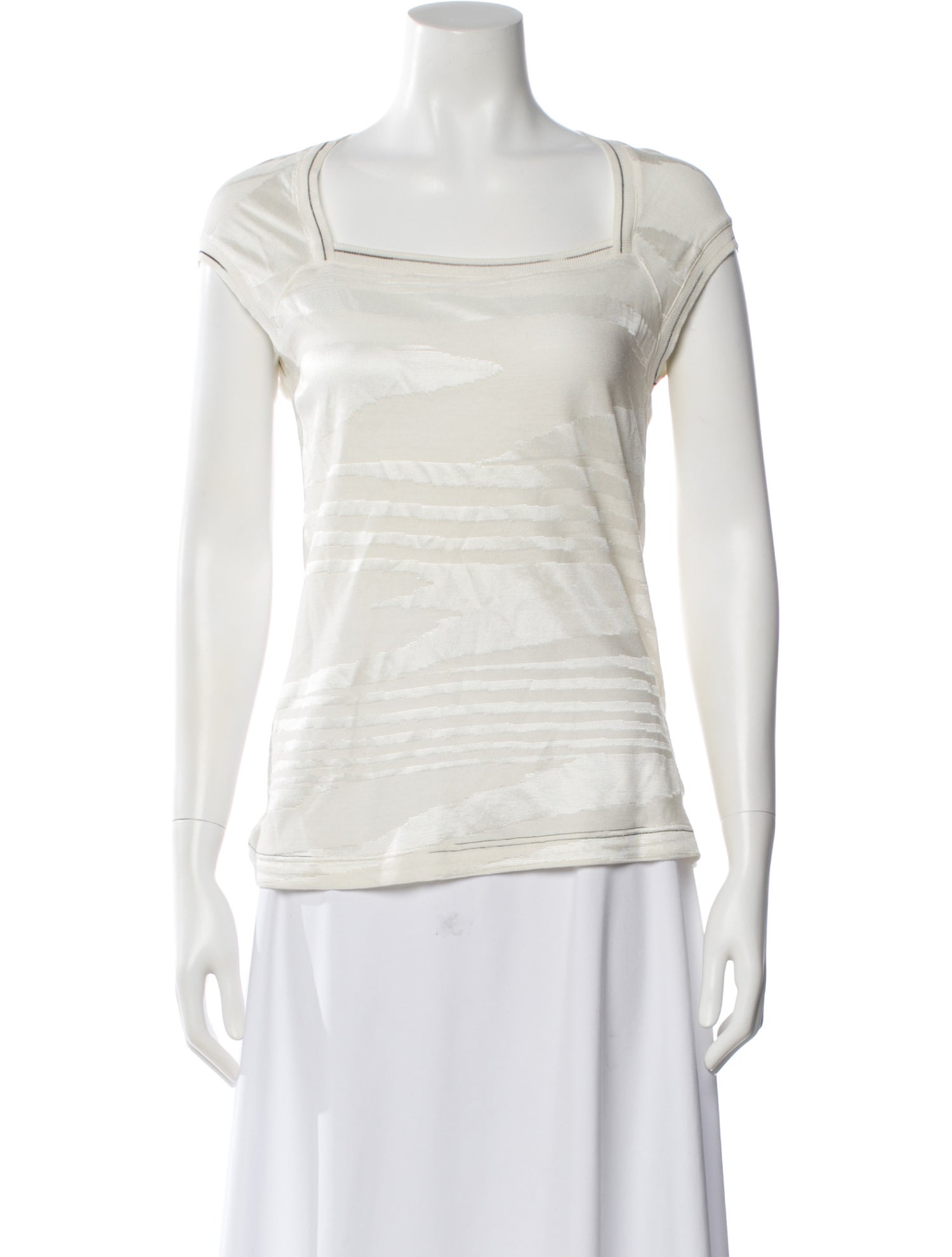 Missoni Sport Patterned Square Neckline Top
