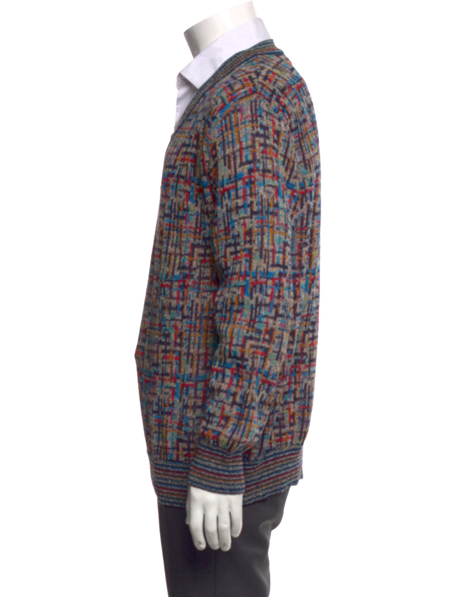 Missoni Sport Patterned V-Neck Pullover