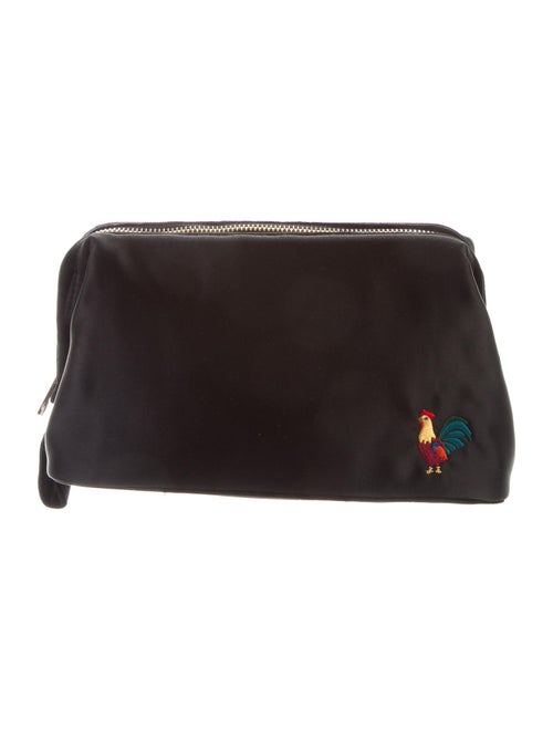 Man Repeller Satin Cosmetic Bag Black