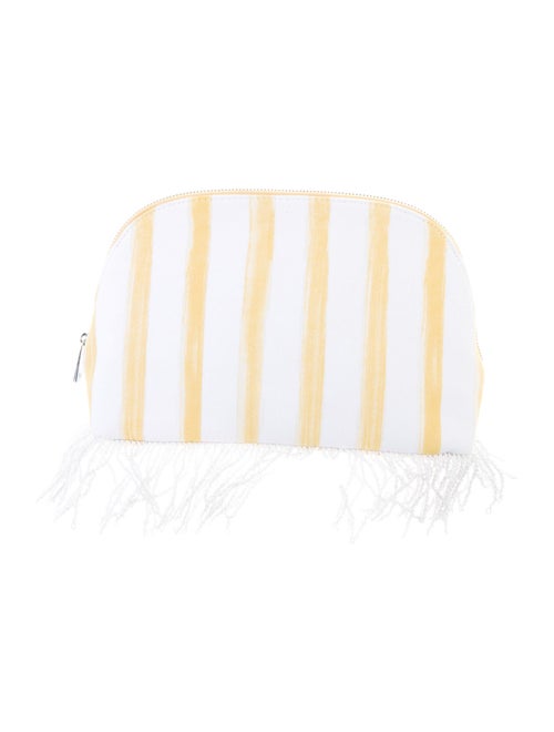 Man Repeller Canvas Zip Clutch Yellow