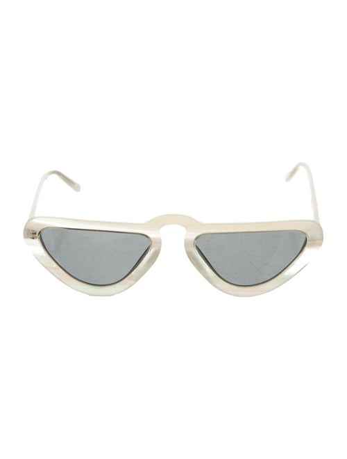 Man Repeller Ivory Cat-Eye Sunglasses