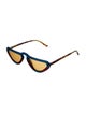 Man Repeller Unibrow Cat-Eye Sunglasses