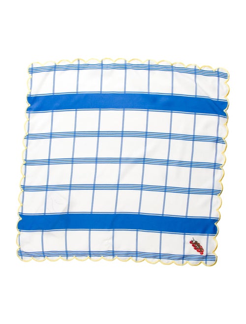 Man Repeller Striped Scarf Blue