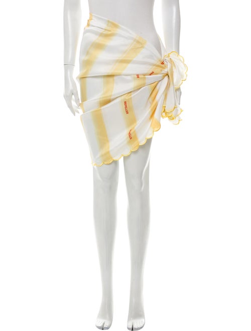 Man Repeller Striped Cover-Up Yellow