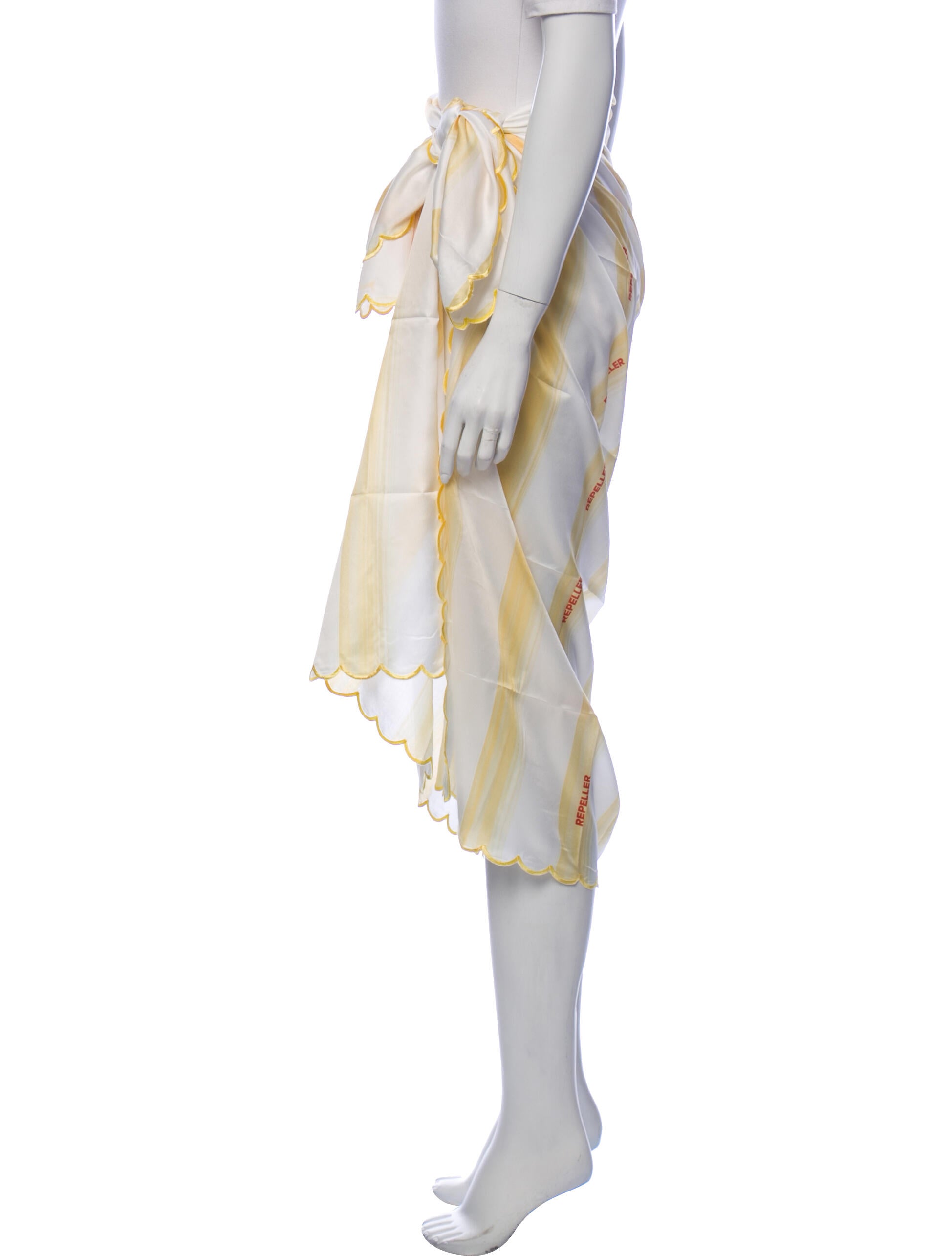 Man Repeller Knit Striped Logo Swim Cover-Up