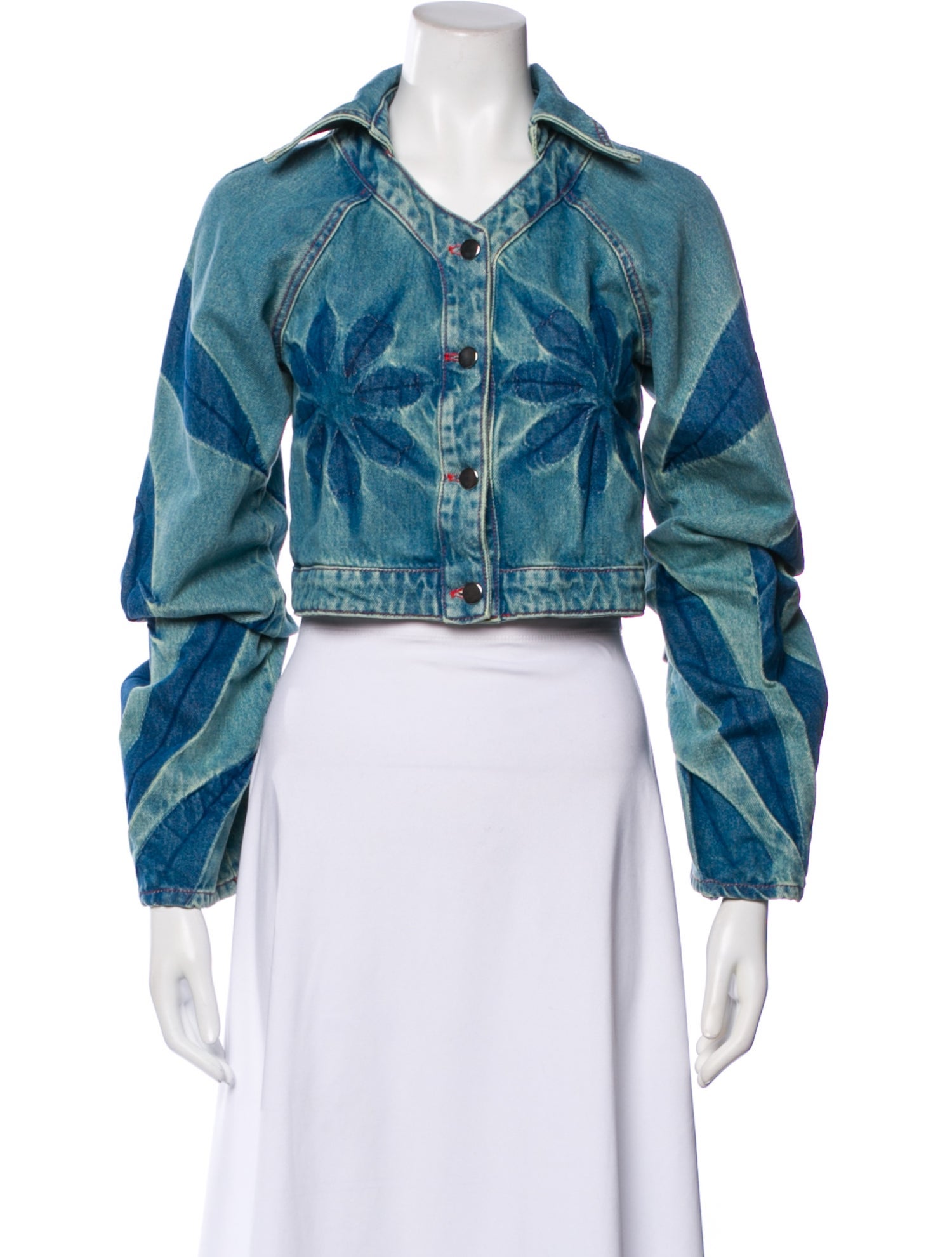 Masha Popova Printed Denim Jacket