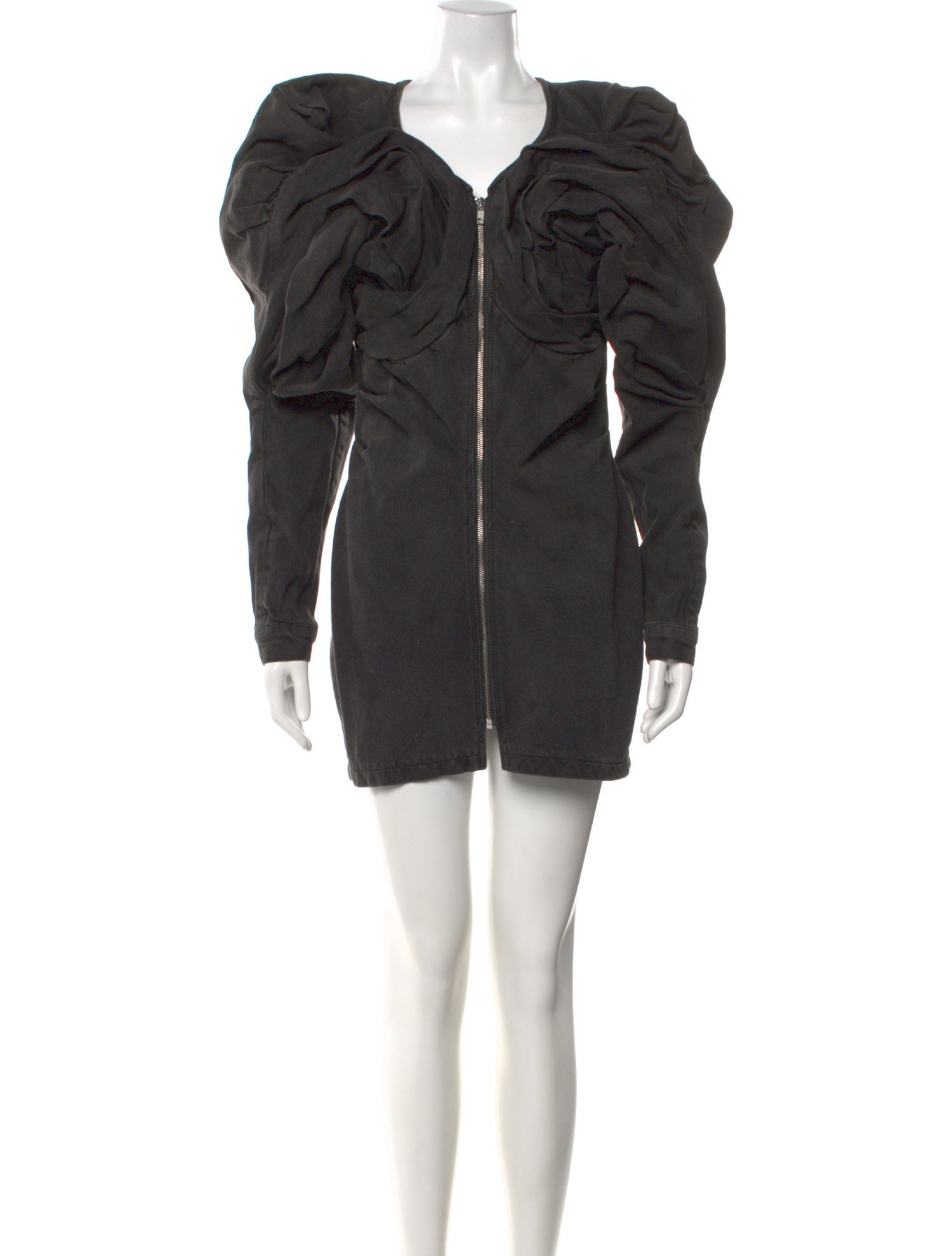 Masha Popova Cowl Neck Mini Dress