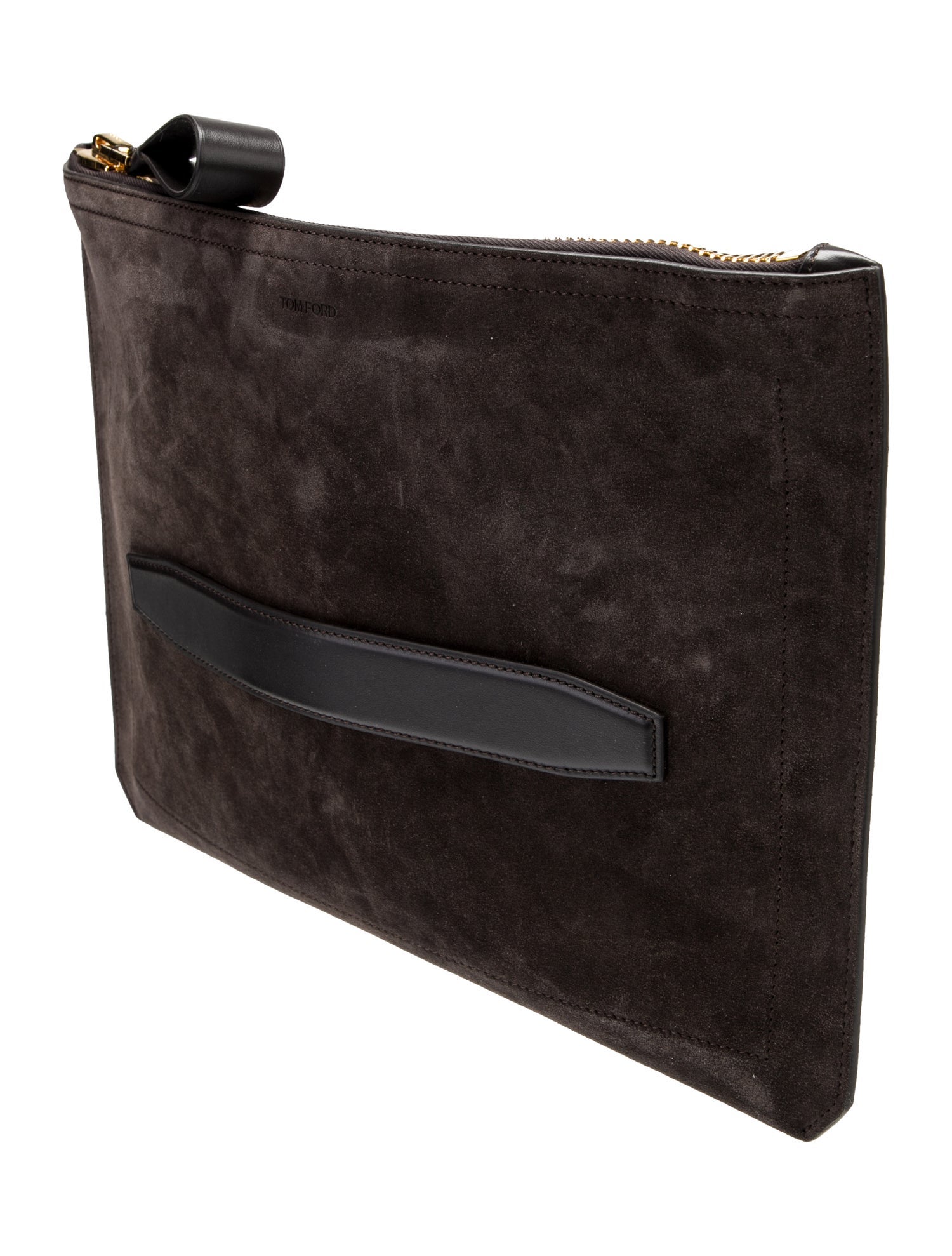 Tom Ford Suede Buckley Document Holder