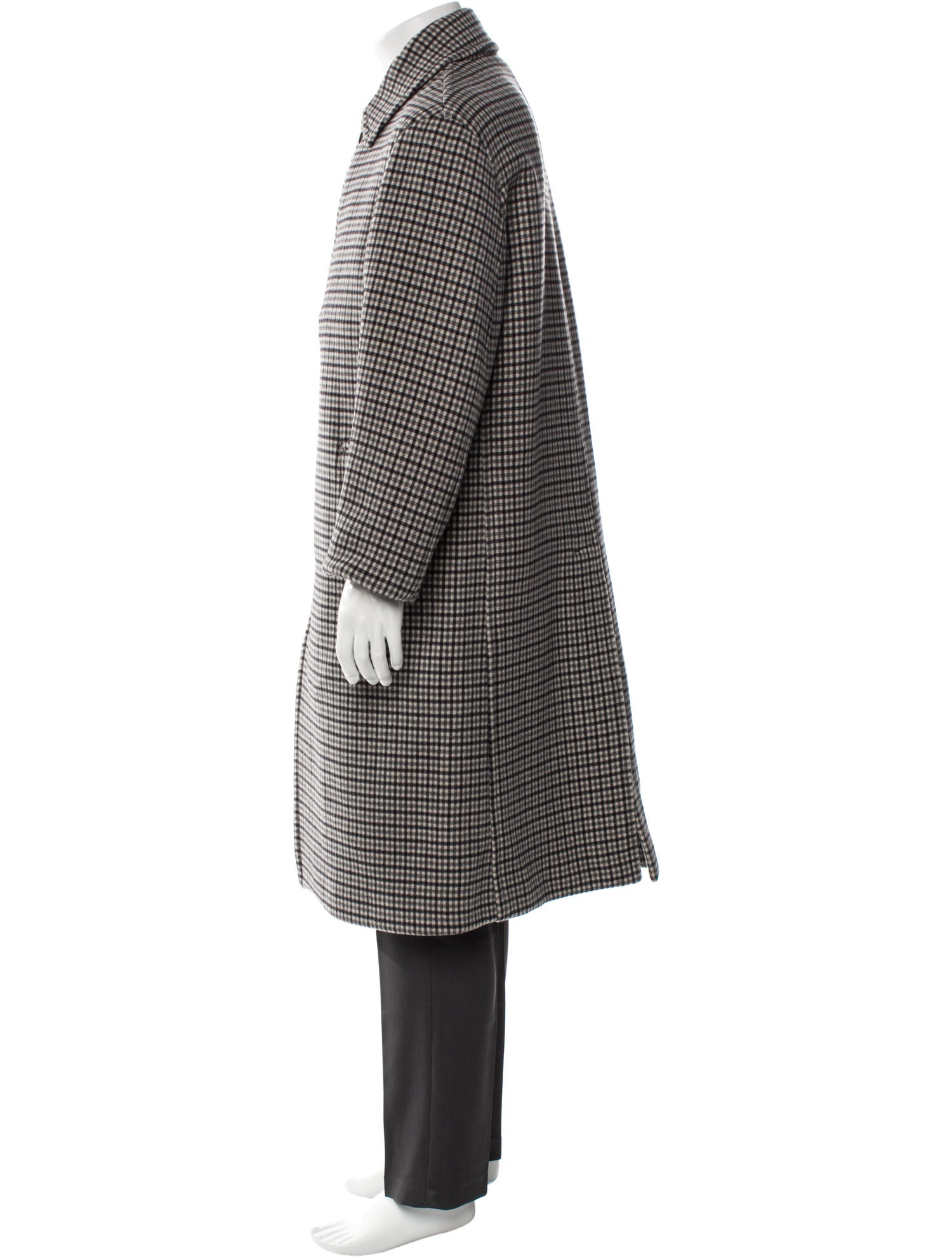 Mr. Porter Wool Houndstooth Print Overcoat