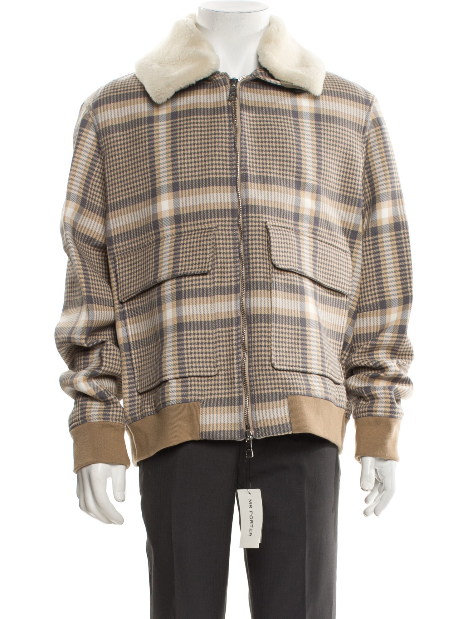Mr. Porter Plaid Print Jacket w/ Tags