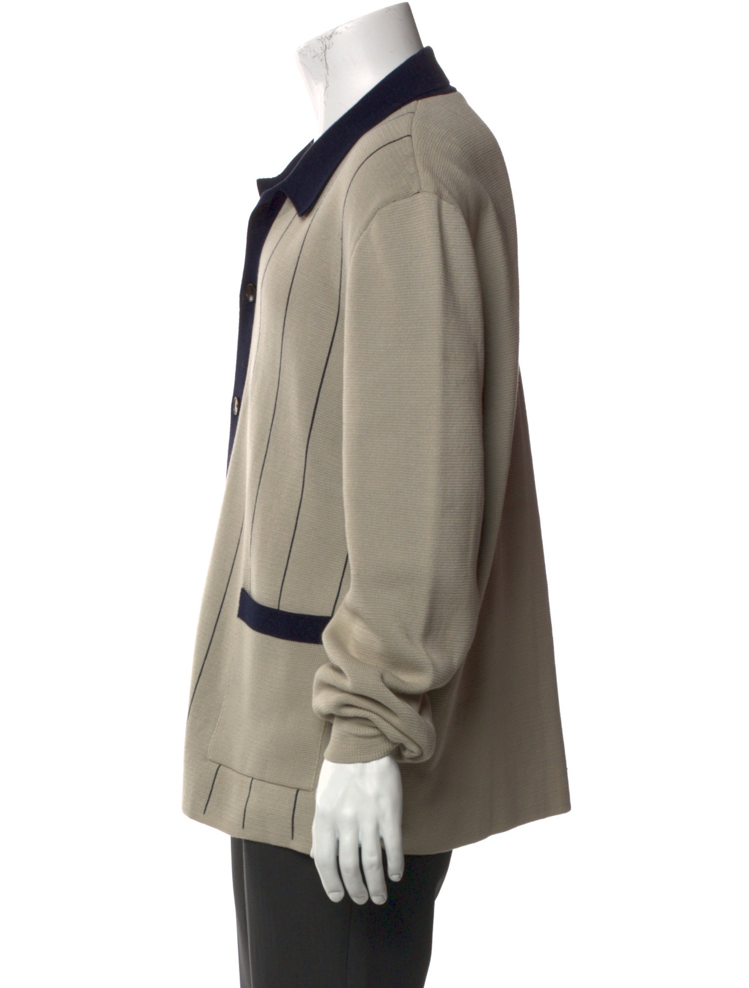 Mr. Porter Striped Collar Cardigan