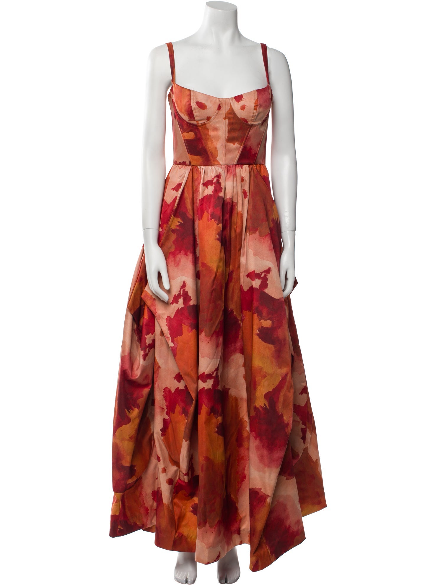 Maria Elena Villamil Floral Print Long Dress