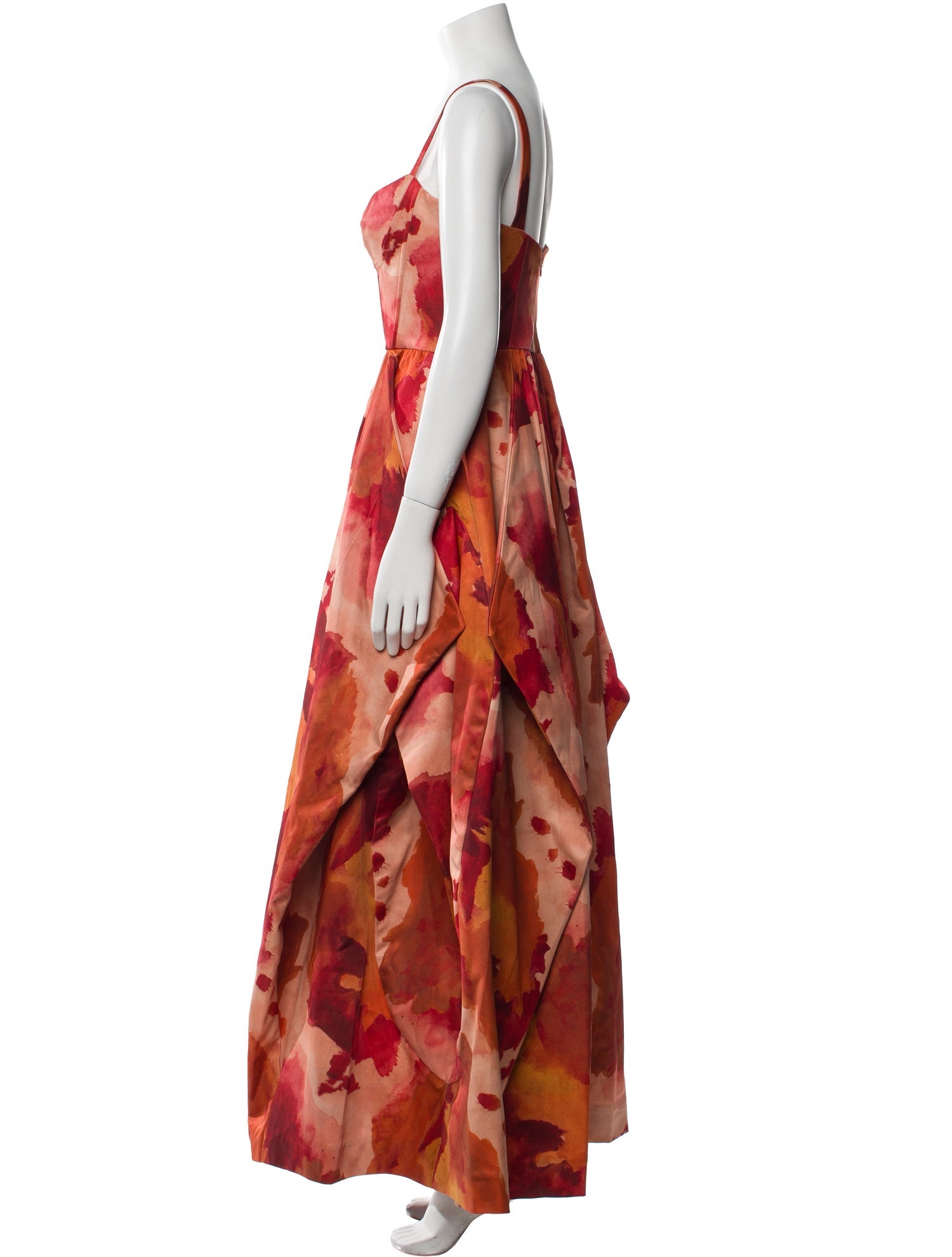 Maria Elena Villamil Floral Print Long Dress