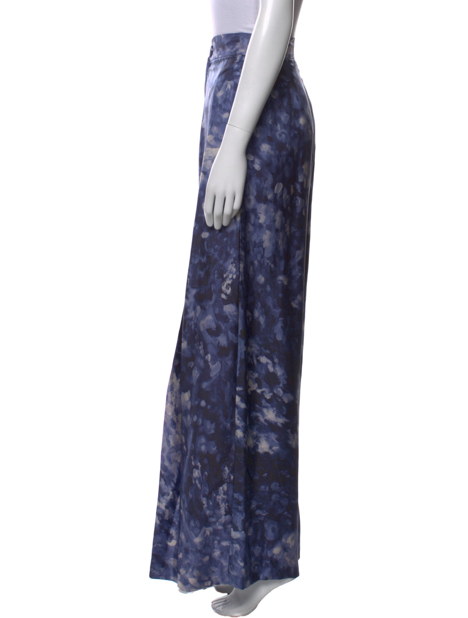 Maria Elena Villamil Silk Wide Leg Pants