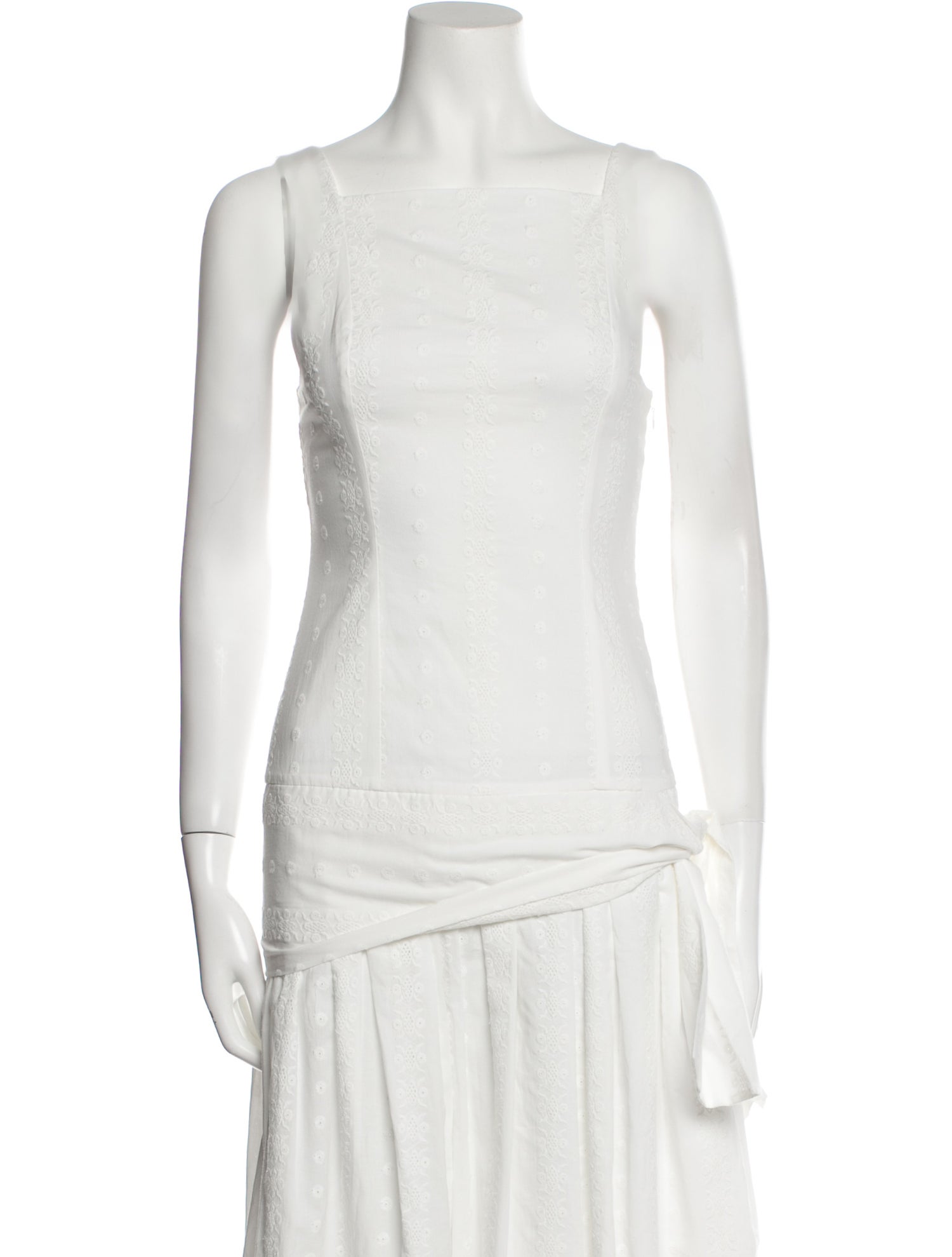 Mirror Palais Square Neckline Midi Length Dress