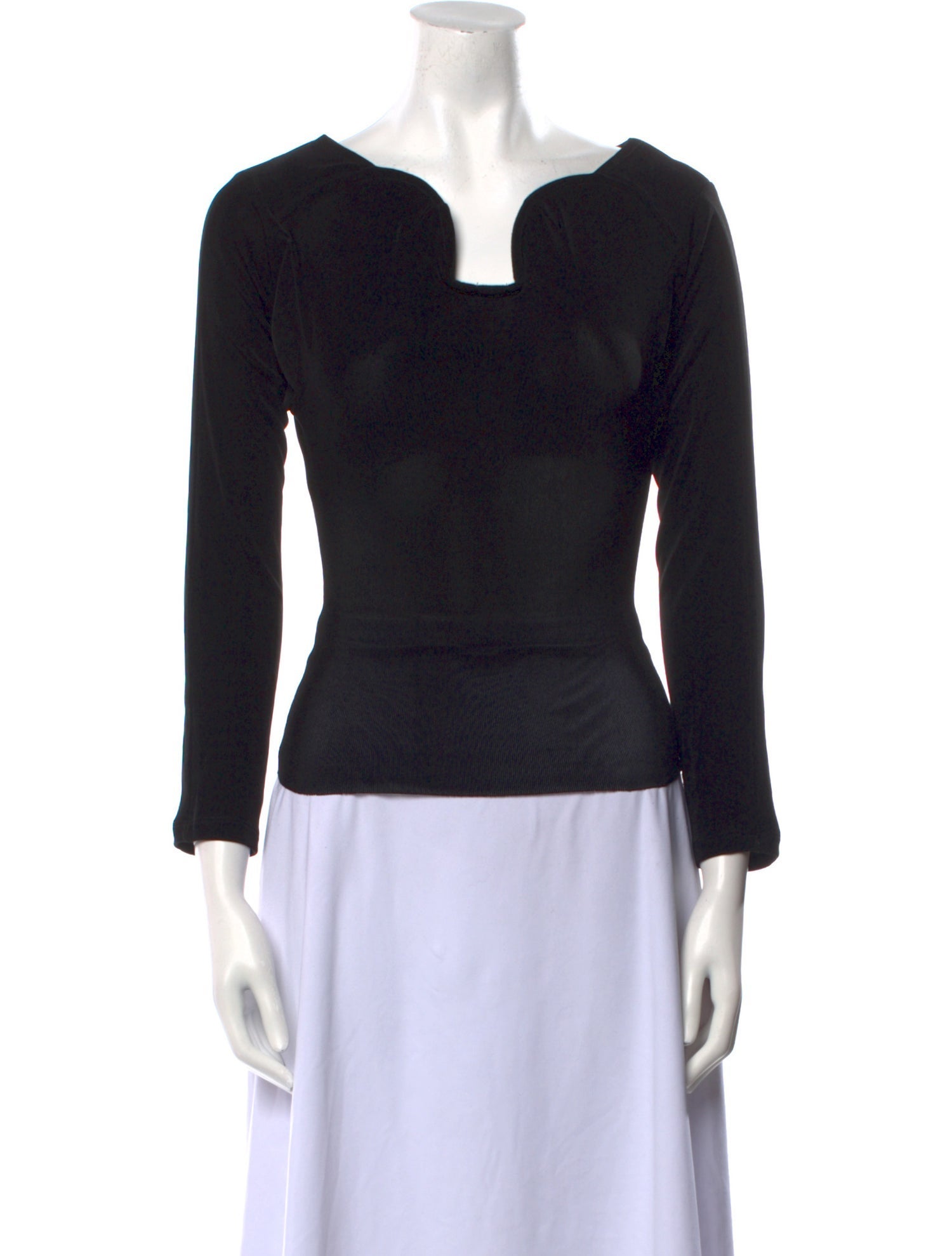 Mirror Palais Square Neckline Long Sleeve Top w/ Tags