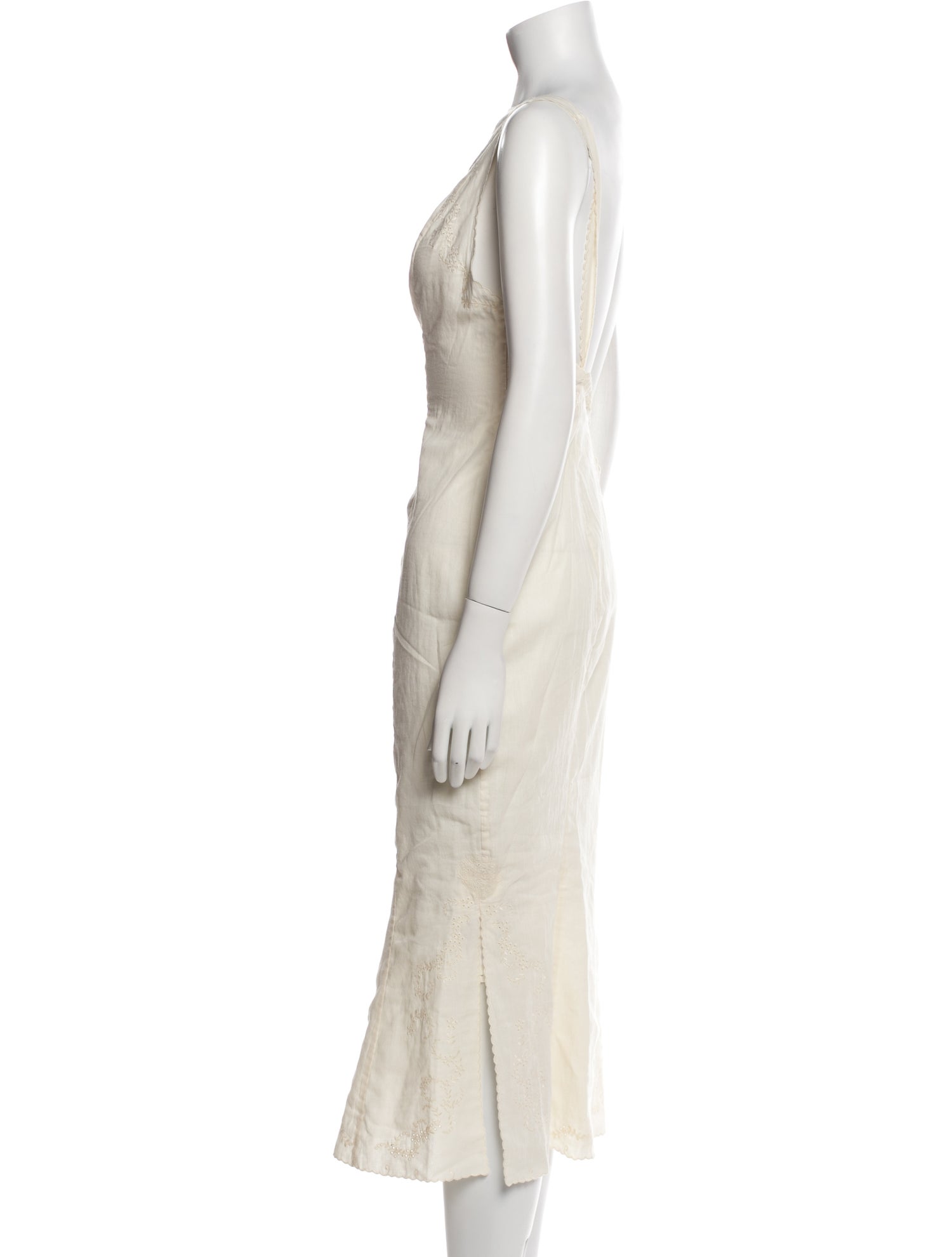 Mirror Palais Bateau Neckline Midi Length Dress