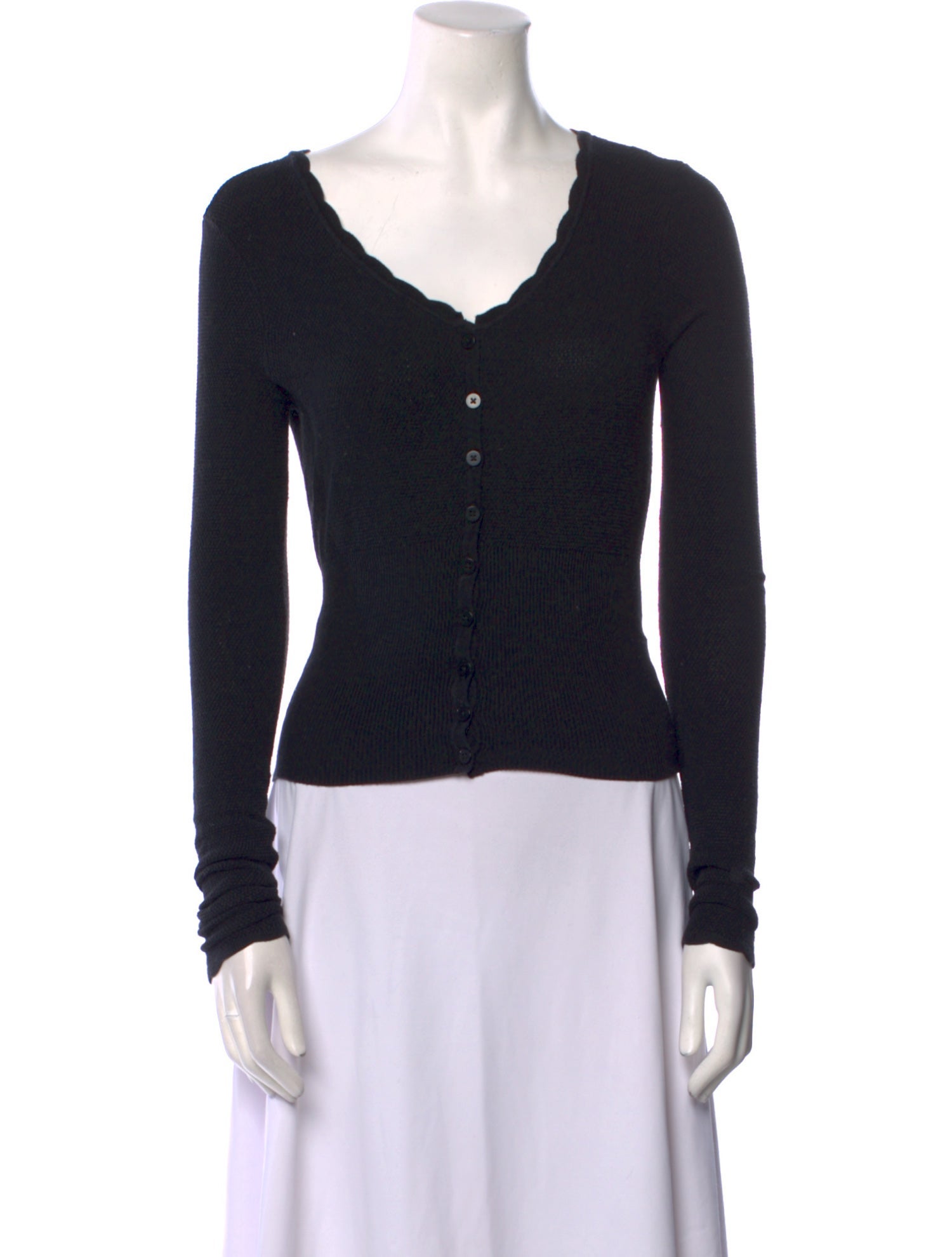 Mirror Palais V-Neck Long Sleeve Top