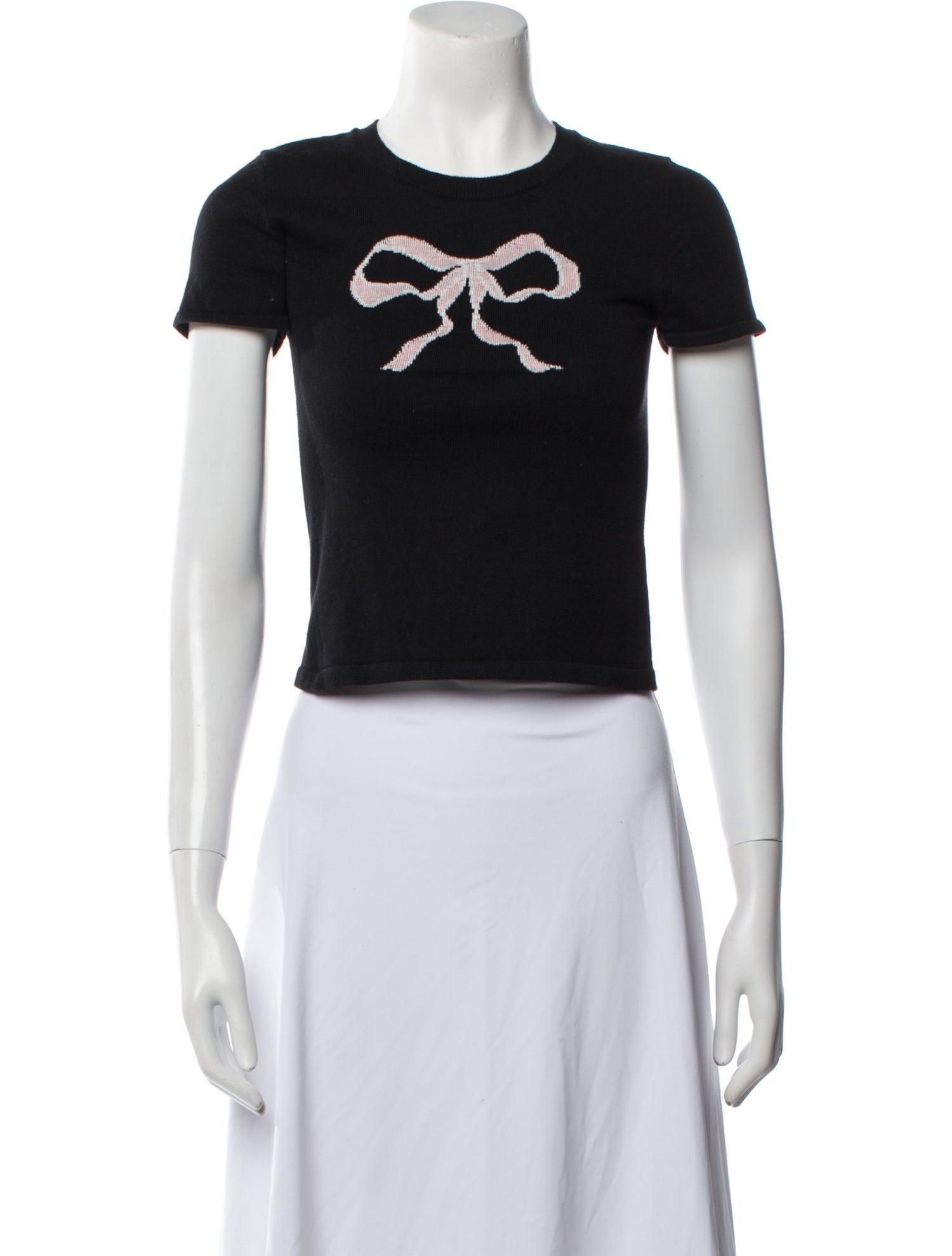 Mirror Palais Crew Neck Short Sleeve Crop Top