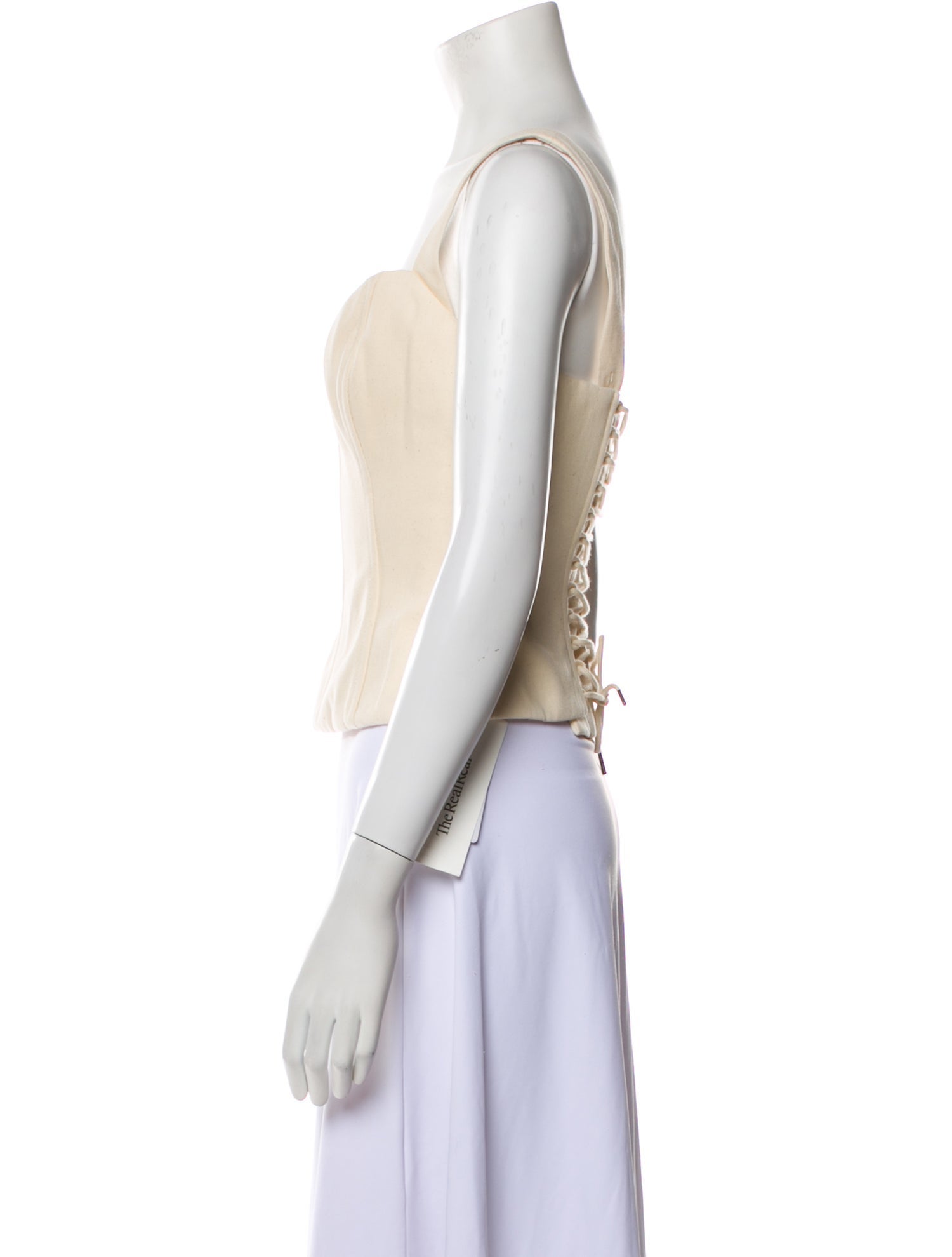 Mirror Palais V-Neck Sleeveless Crop Top